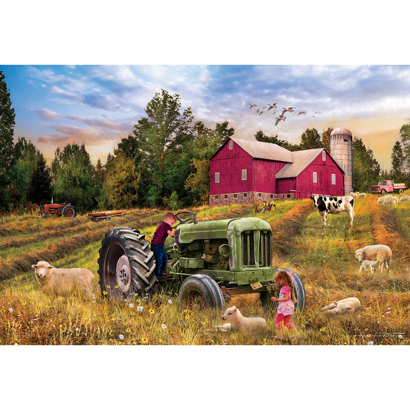 EuroGraphics Puzzles Tractor Tin