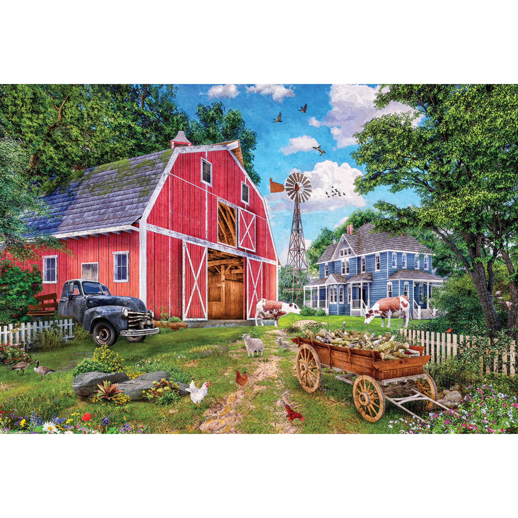 EuroGraphics Puzzles Family Barn Tin