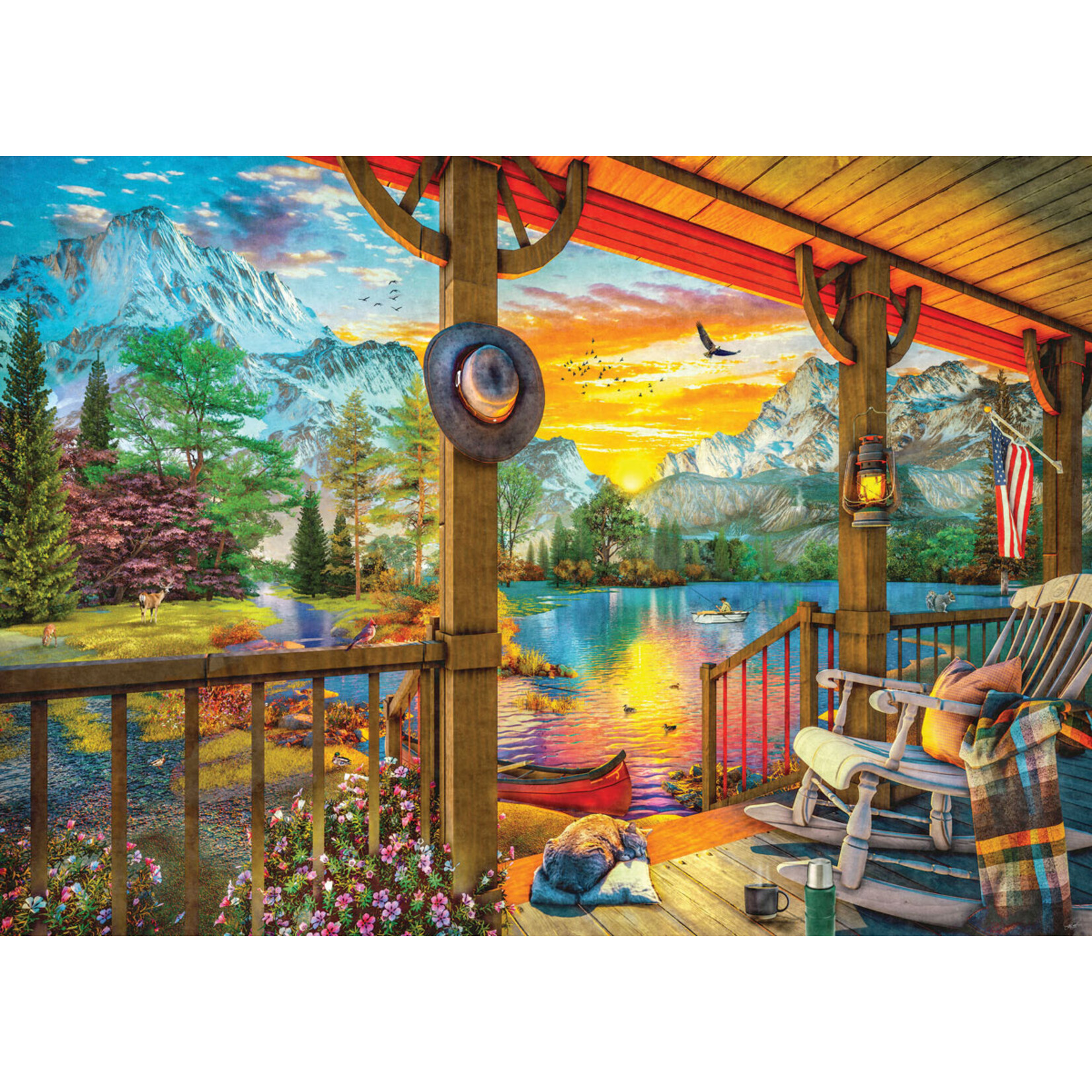 EuroGraphics Puzzles Early Morning Fishing 500pc