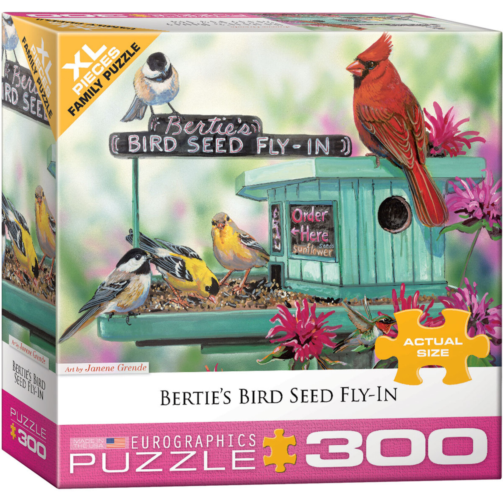 EuroGraphics Puzzles Bertie's Bird Seed Fly-In 300pc