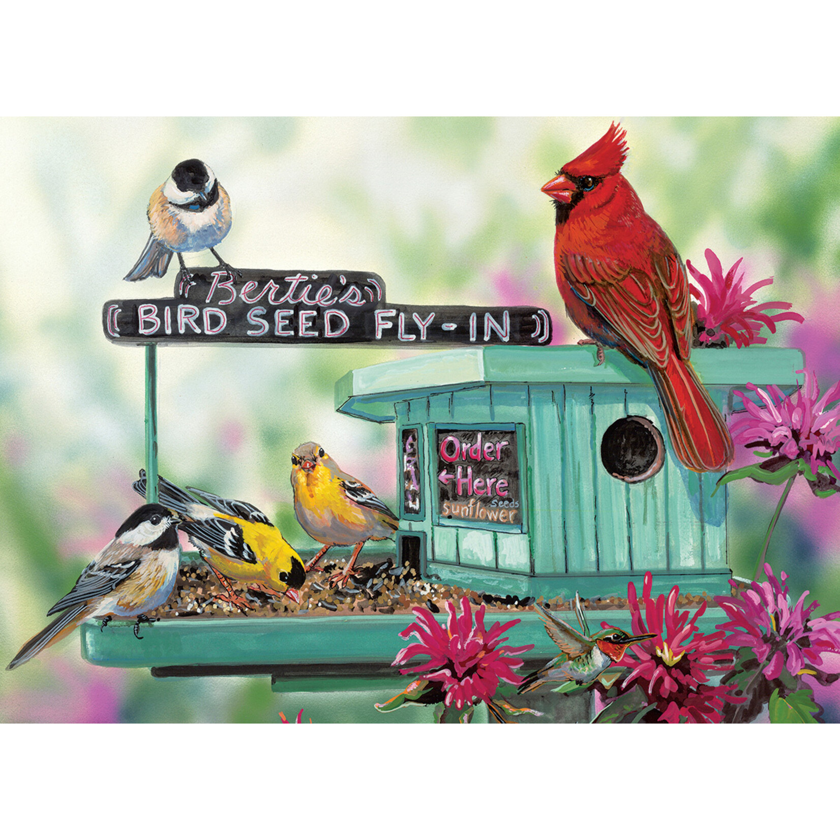 EuroGraphics Puzzles Bertie's Bird Seed Fly-In 300pc