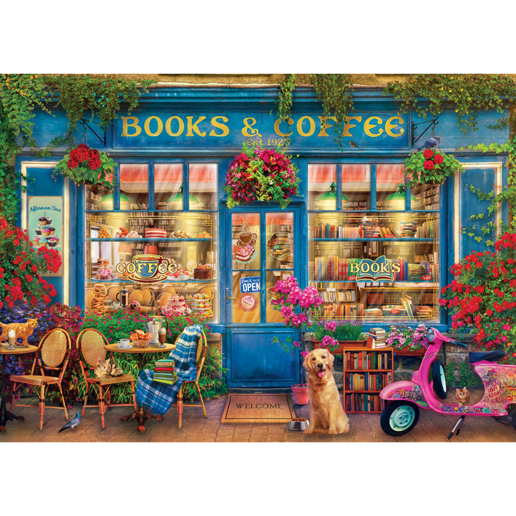 EuroGraphics Puzzles Books & Coffee 1000pc