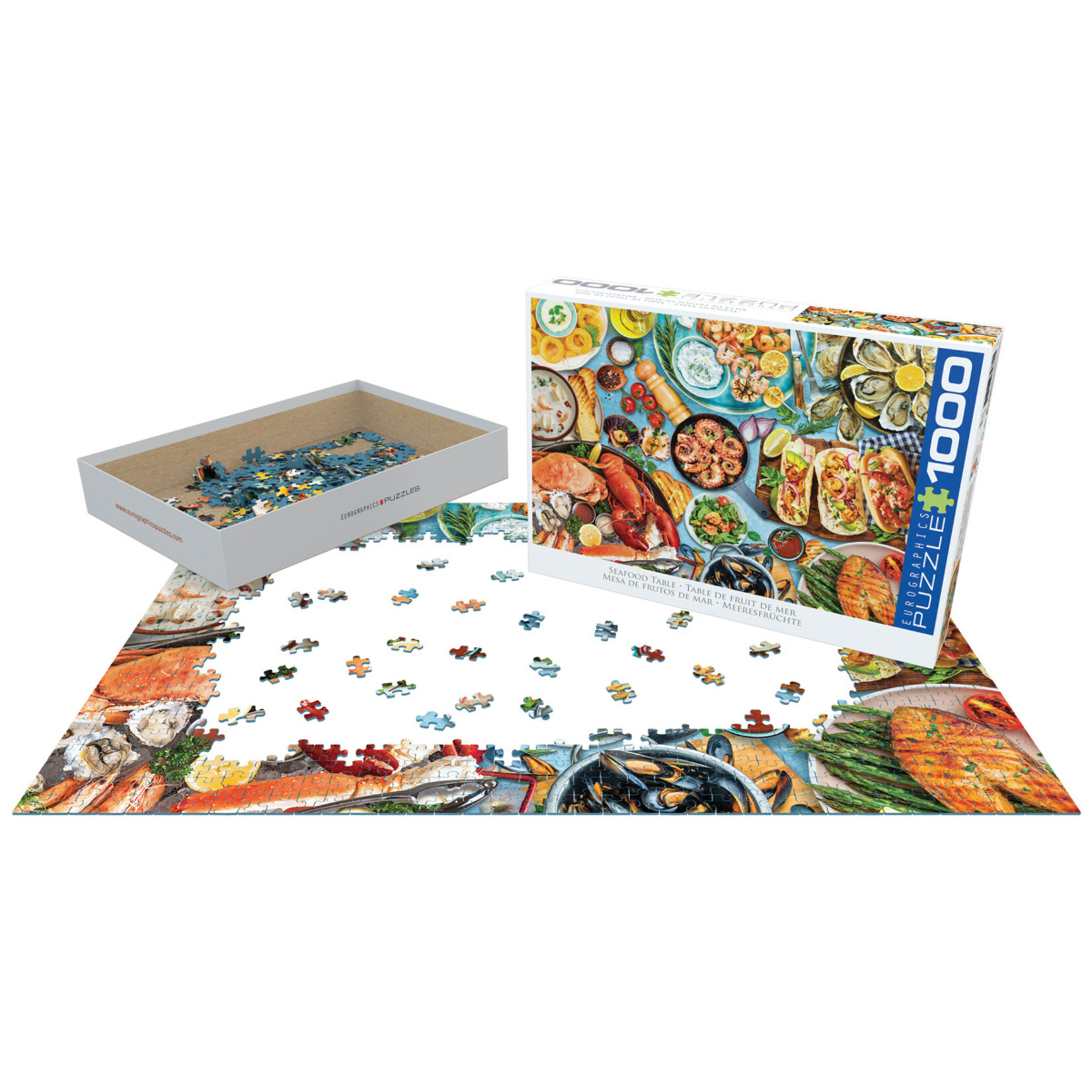 EuroGraphics Puzzles Seafood Table 1000pc