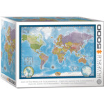 EuroGraphics Puzzles Map of the World 5000pc