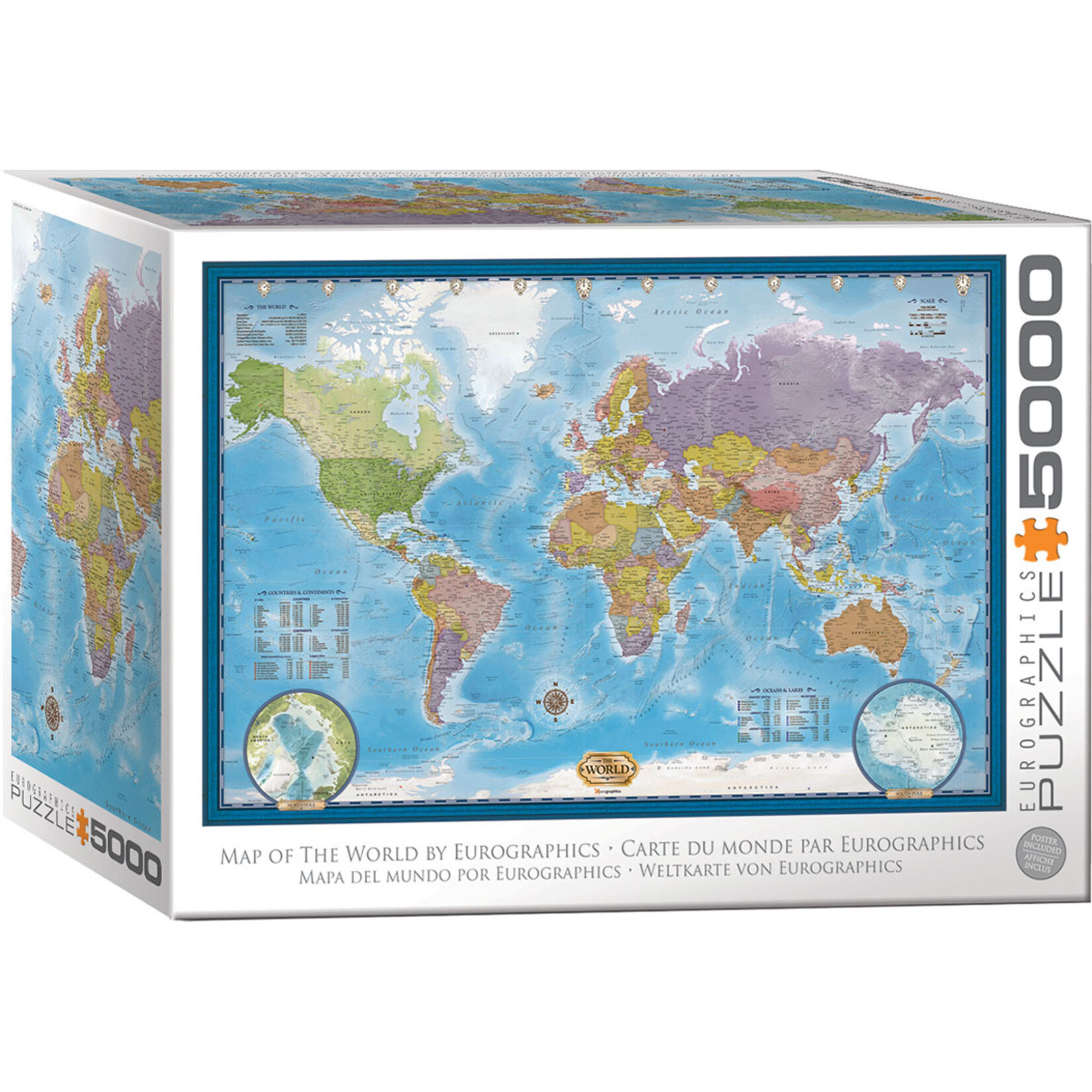 EuroGraphics Puzzles Map of the World 5000pc