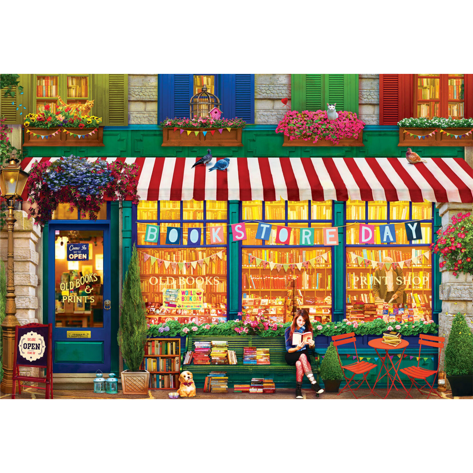 EuroGraphics Puzzles The Old Bookstore 2000pc