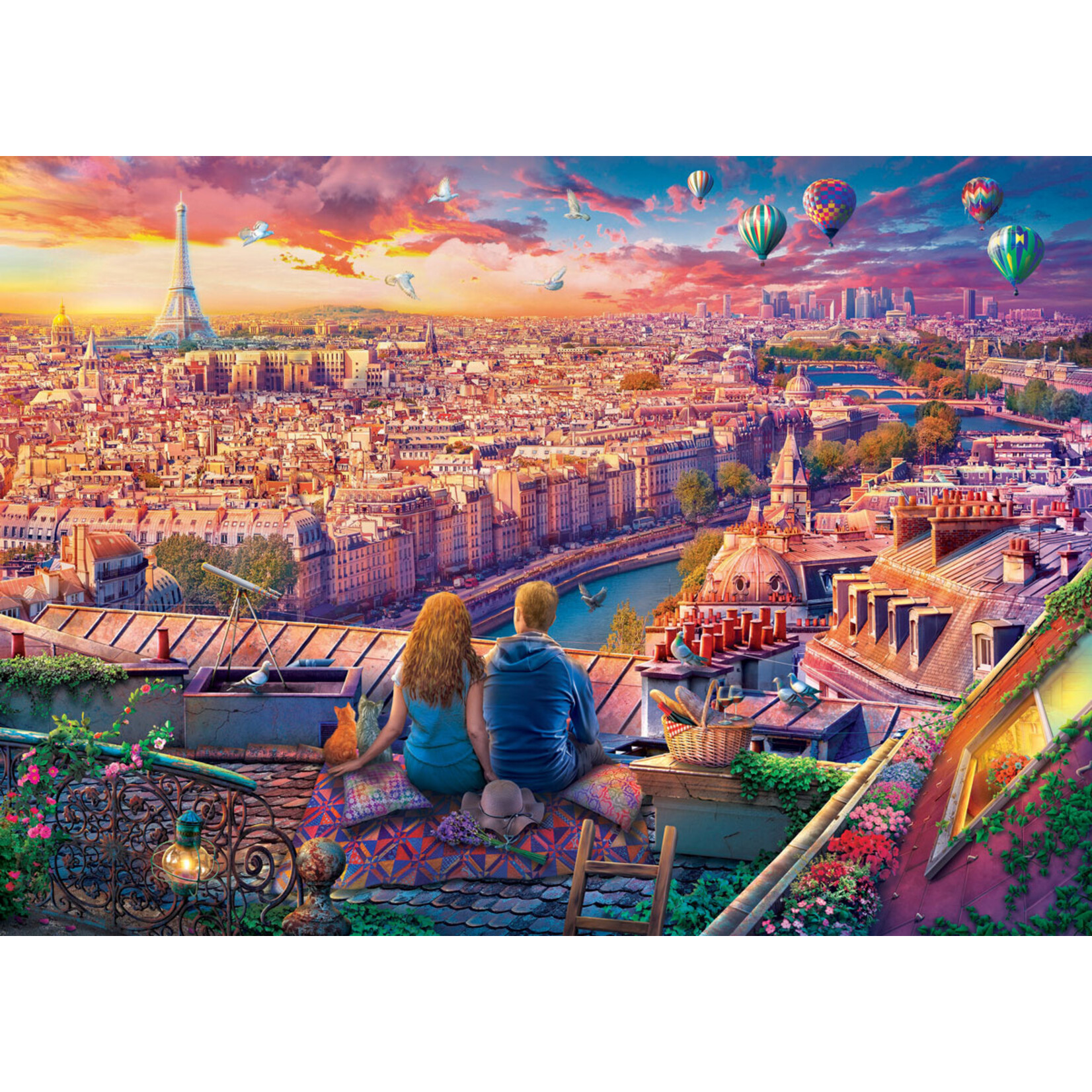 EuroGraphics Puzzles Paris Rooftop 1000pc