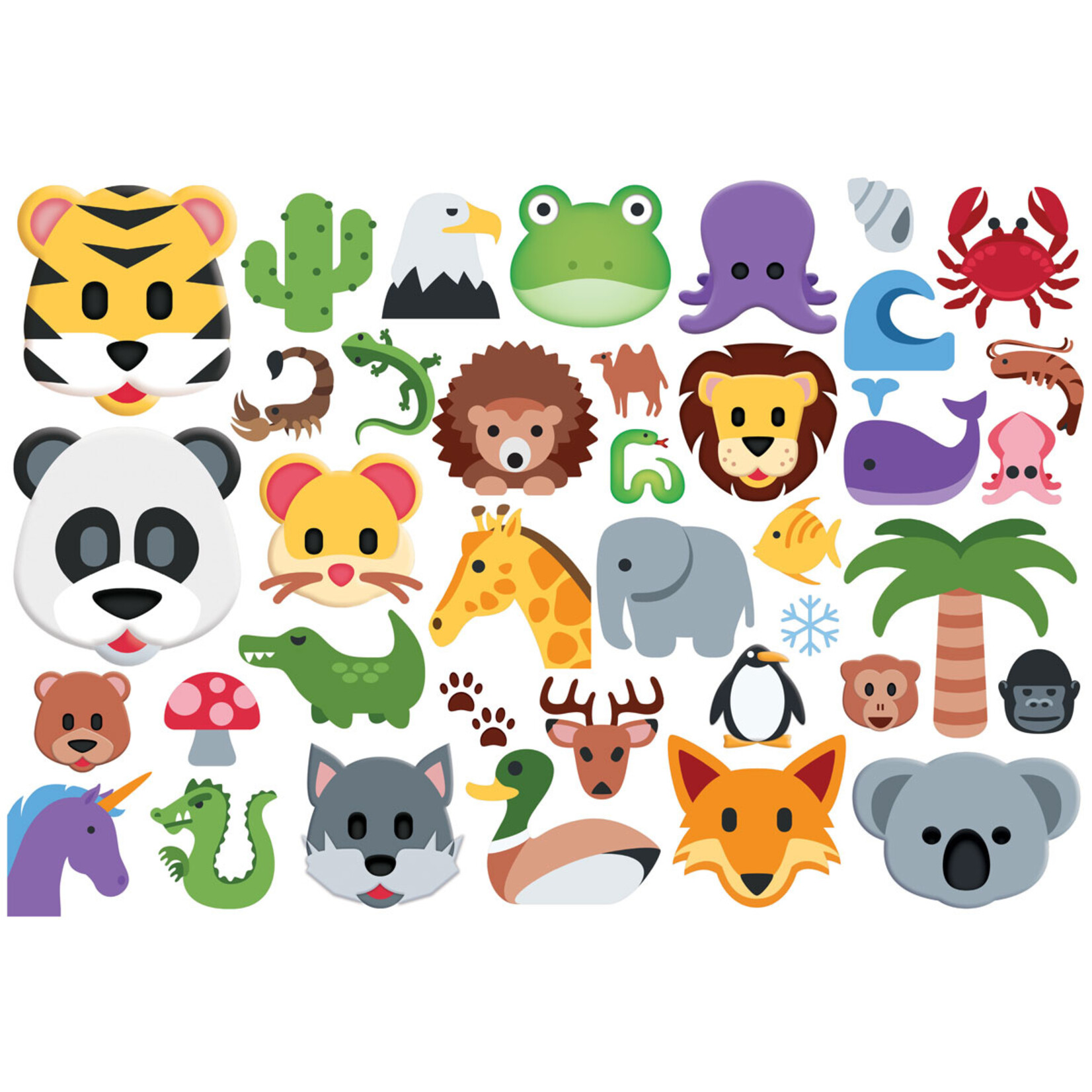 EuroGraphics Puzzles Wild Animals - Emojis 100pc