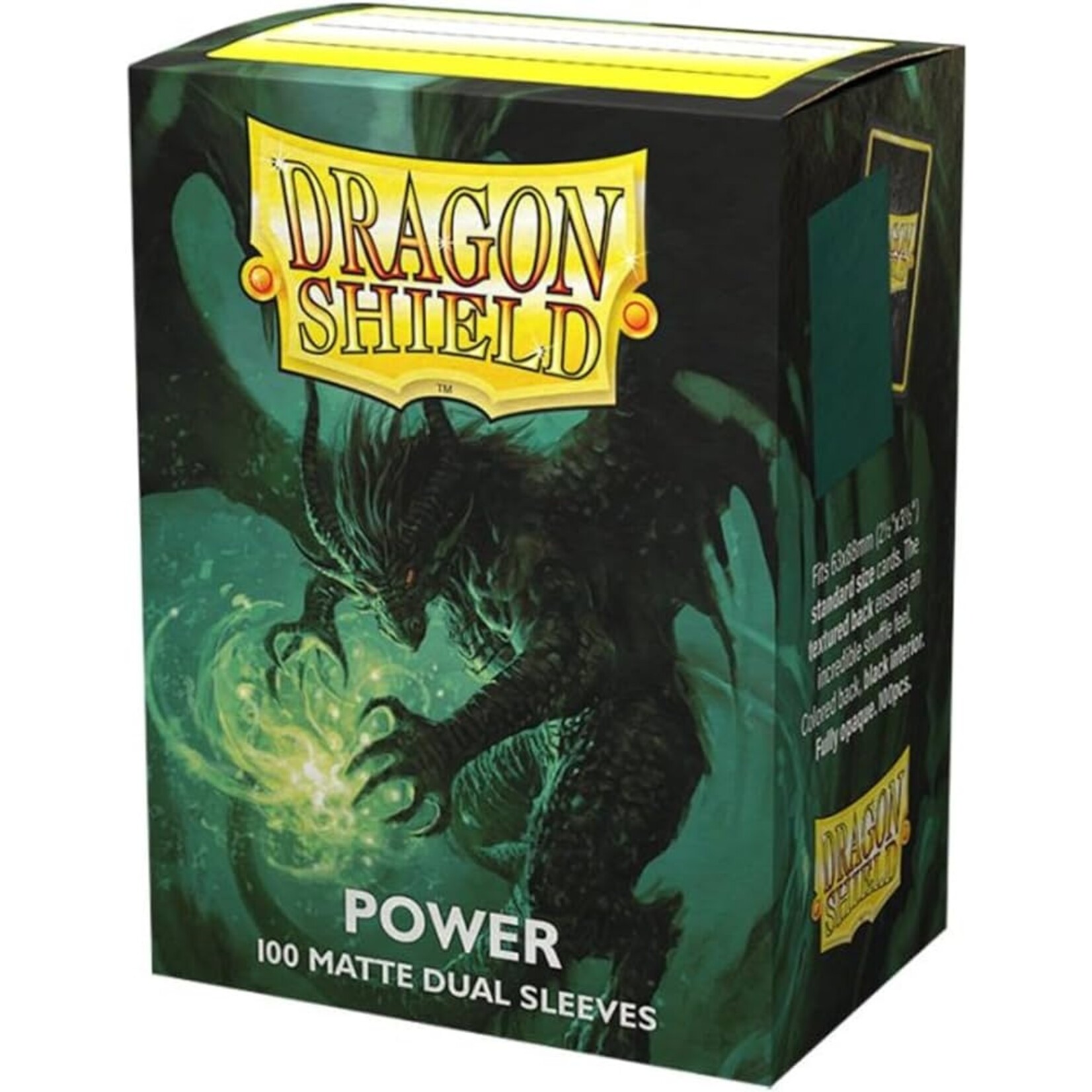 ARCANE TINMEN Dragon Shield: (100) Matte Dual Power Metallic Green