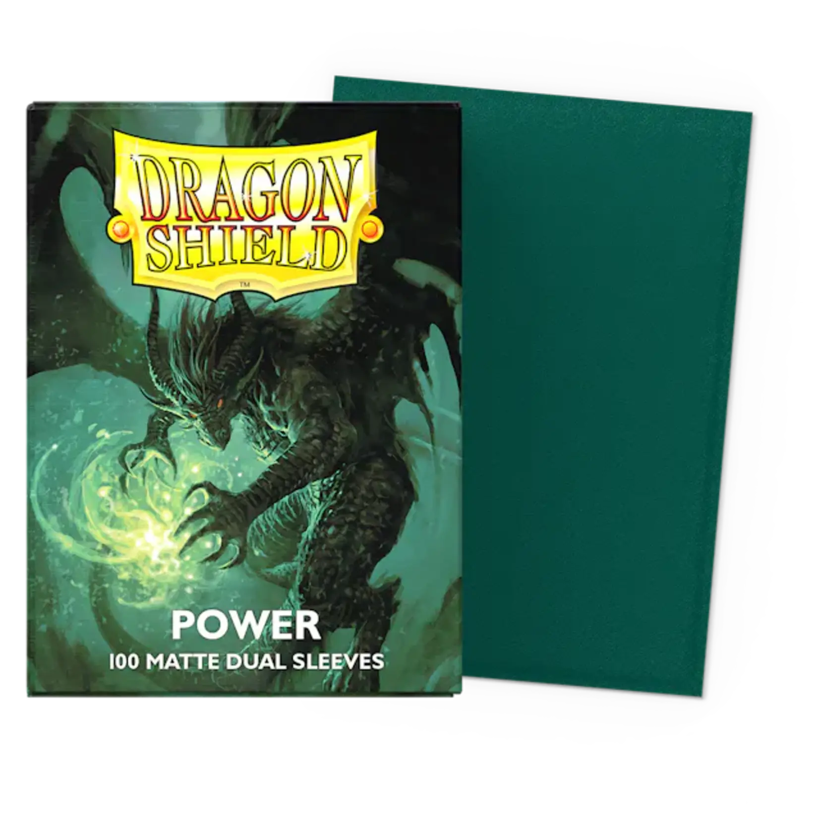 ARCANE TINMEN Dragon Shield: (100) Matte Dual Power Metallic Green