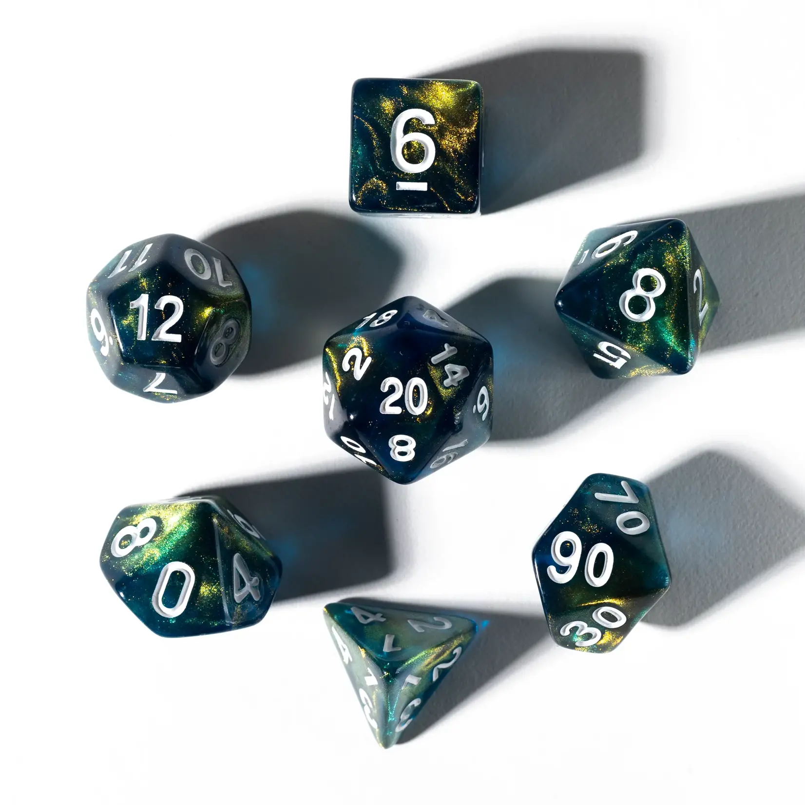 Sirius Dice 1604 Treasure Series - Onyx 7-Set