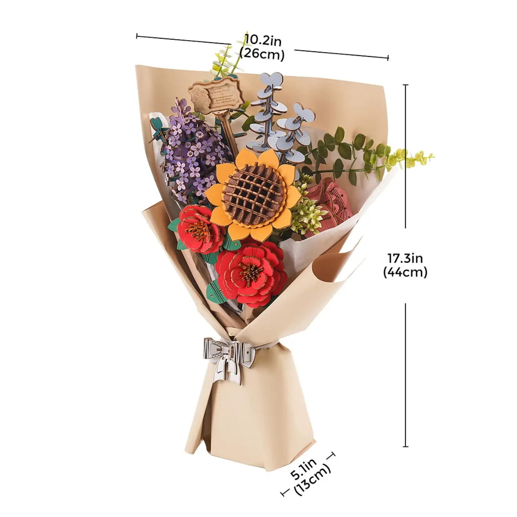 Robotime Wooden Flower Bouquet