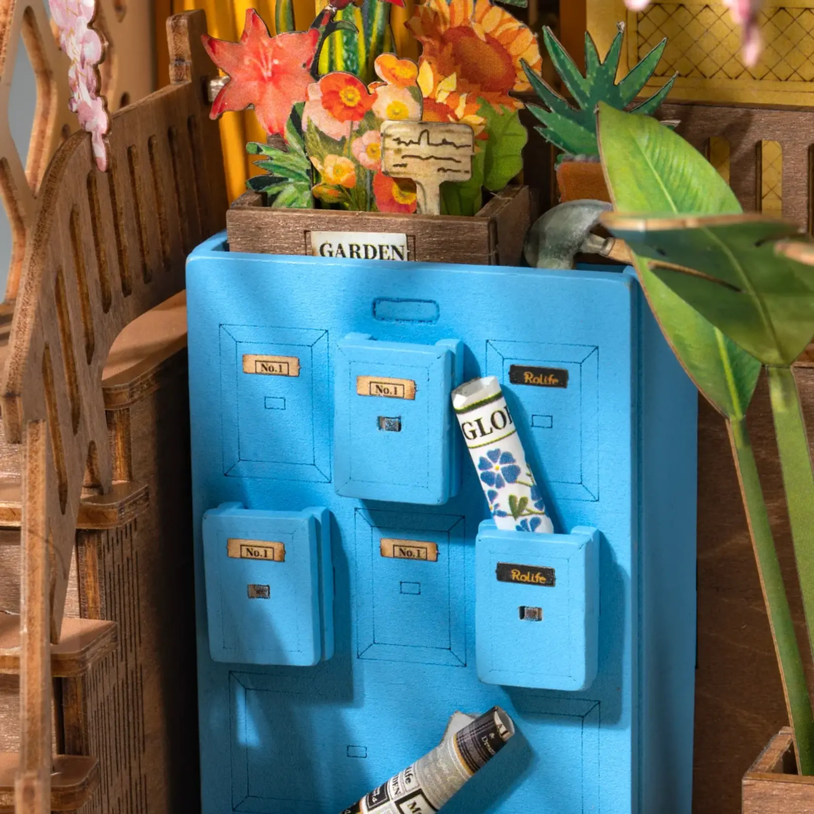 Robotime Garden Flower House Book Nook & Wonderland