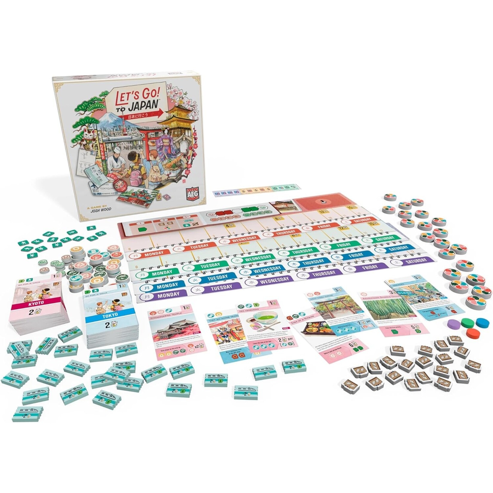 Alderac Entertainment Group (AEG) Let's Go! to Japan - plus Best Day Trips in Japan Expansion