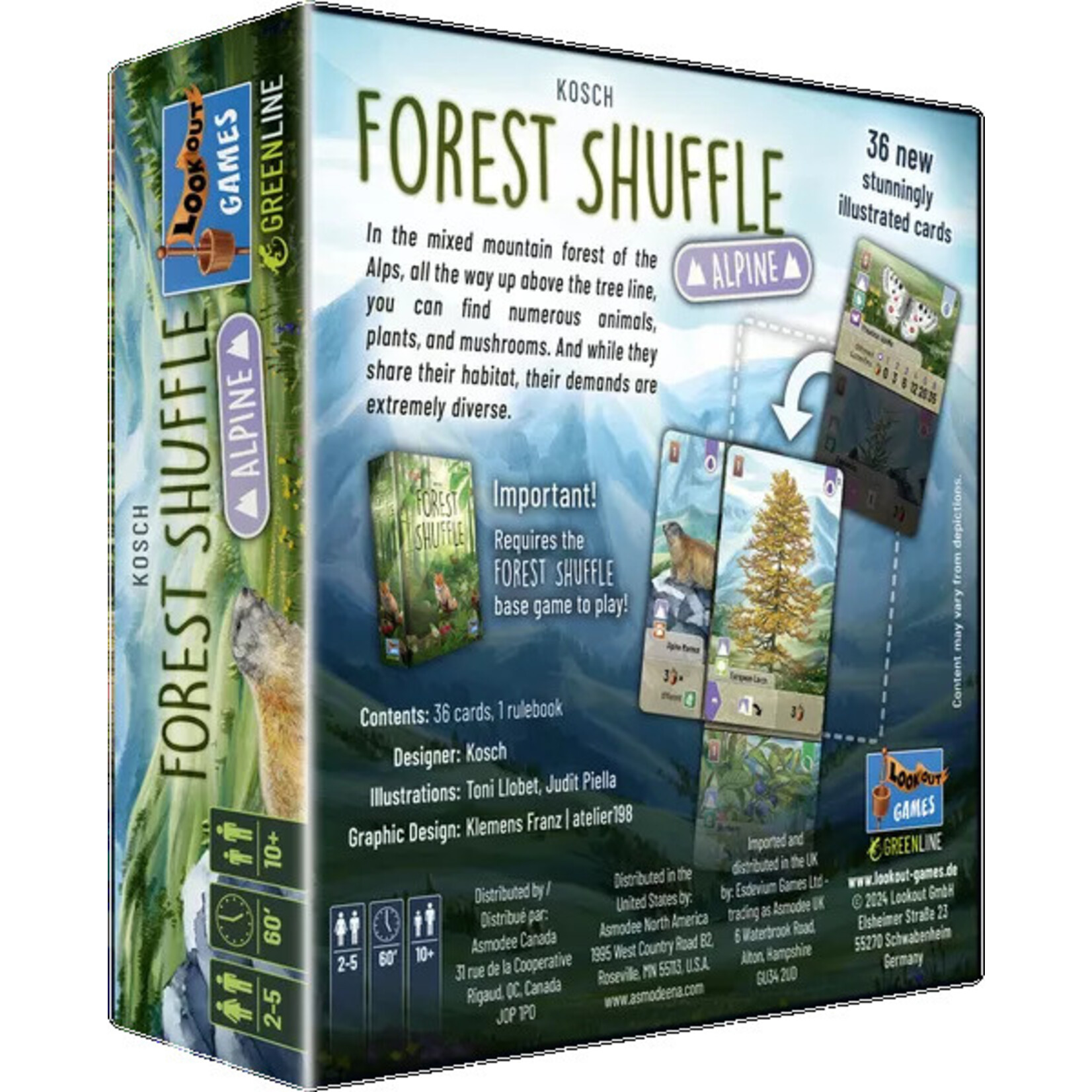 Lookout Games Forest Shuffle Alpine Exp.