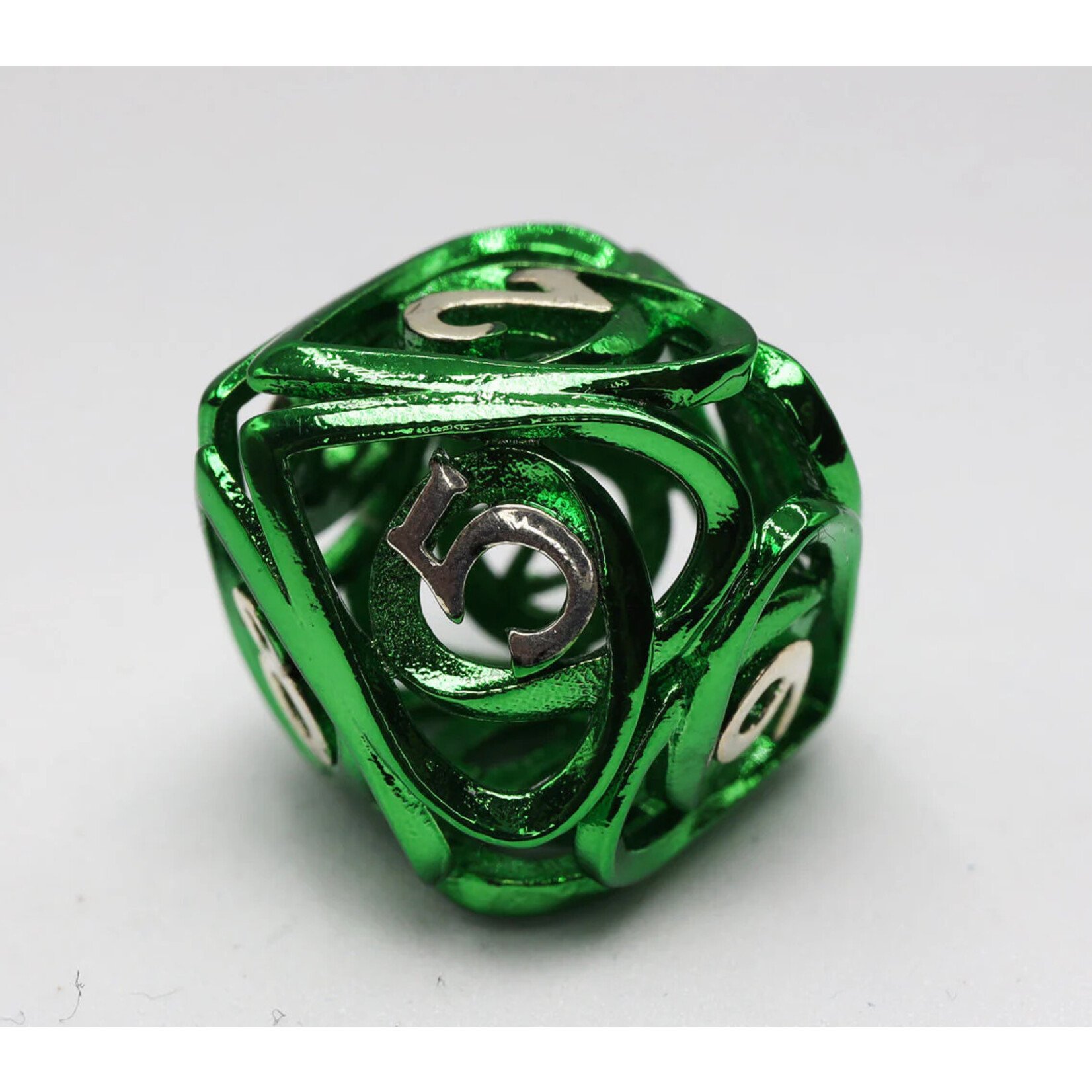 Foam Brain Games Hollow Hearts: Green - Metal RPG Dice Set