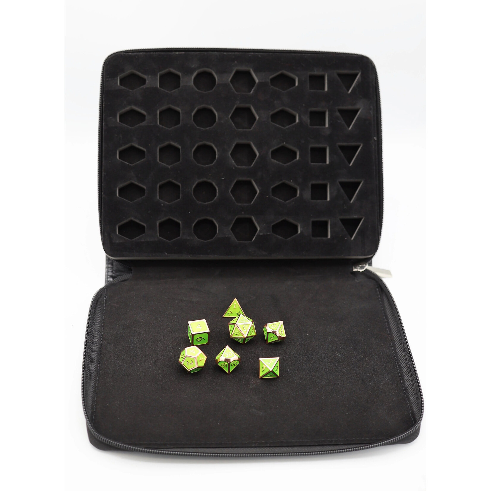 Foam Brain Games Black Leatherette Folio Dice Case