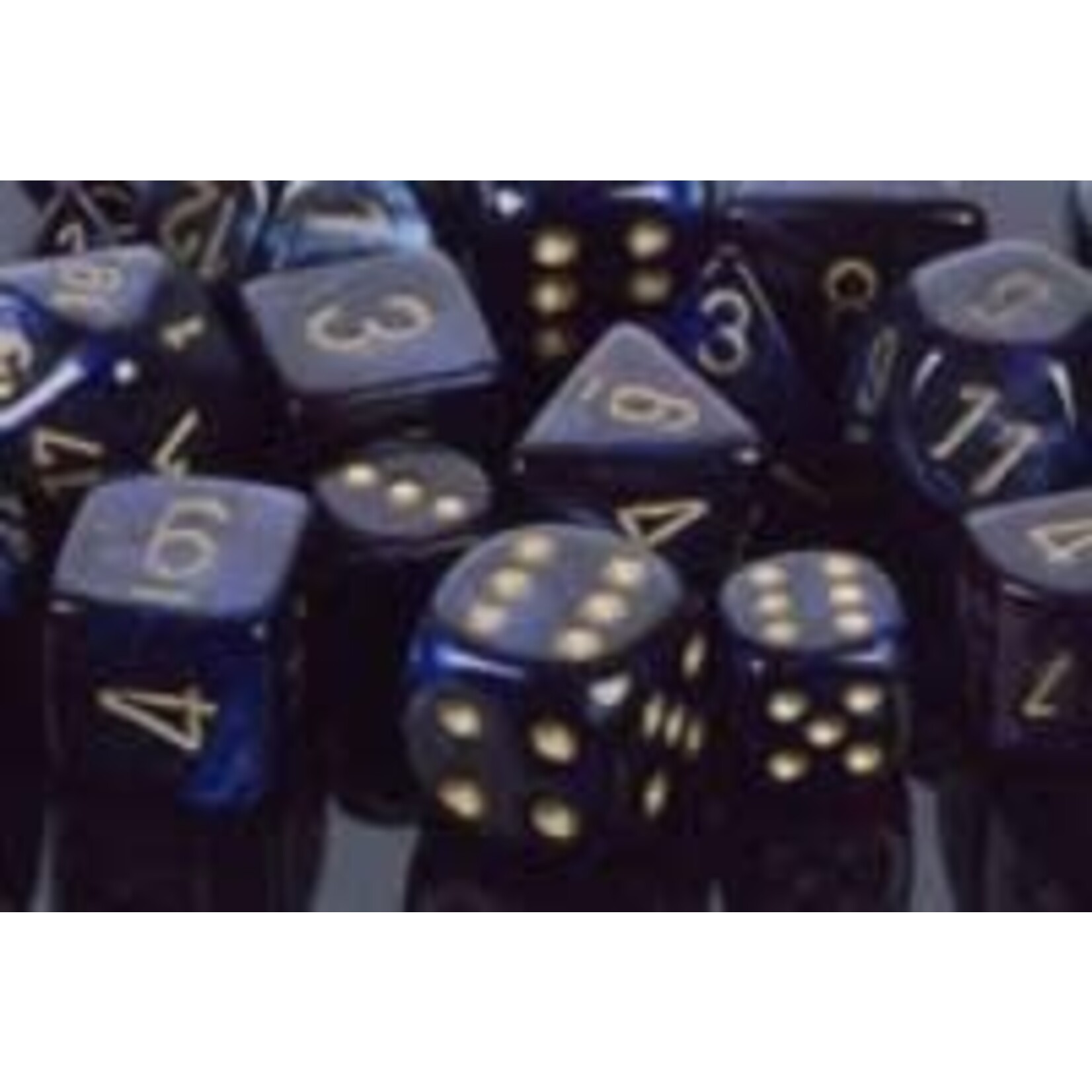 Chessex 27627 Scarab:  Royal Blue with Gold 16mm D6 Set