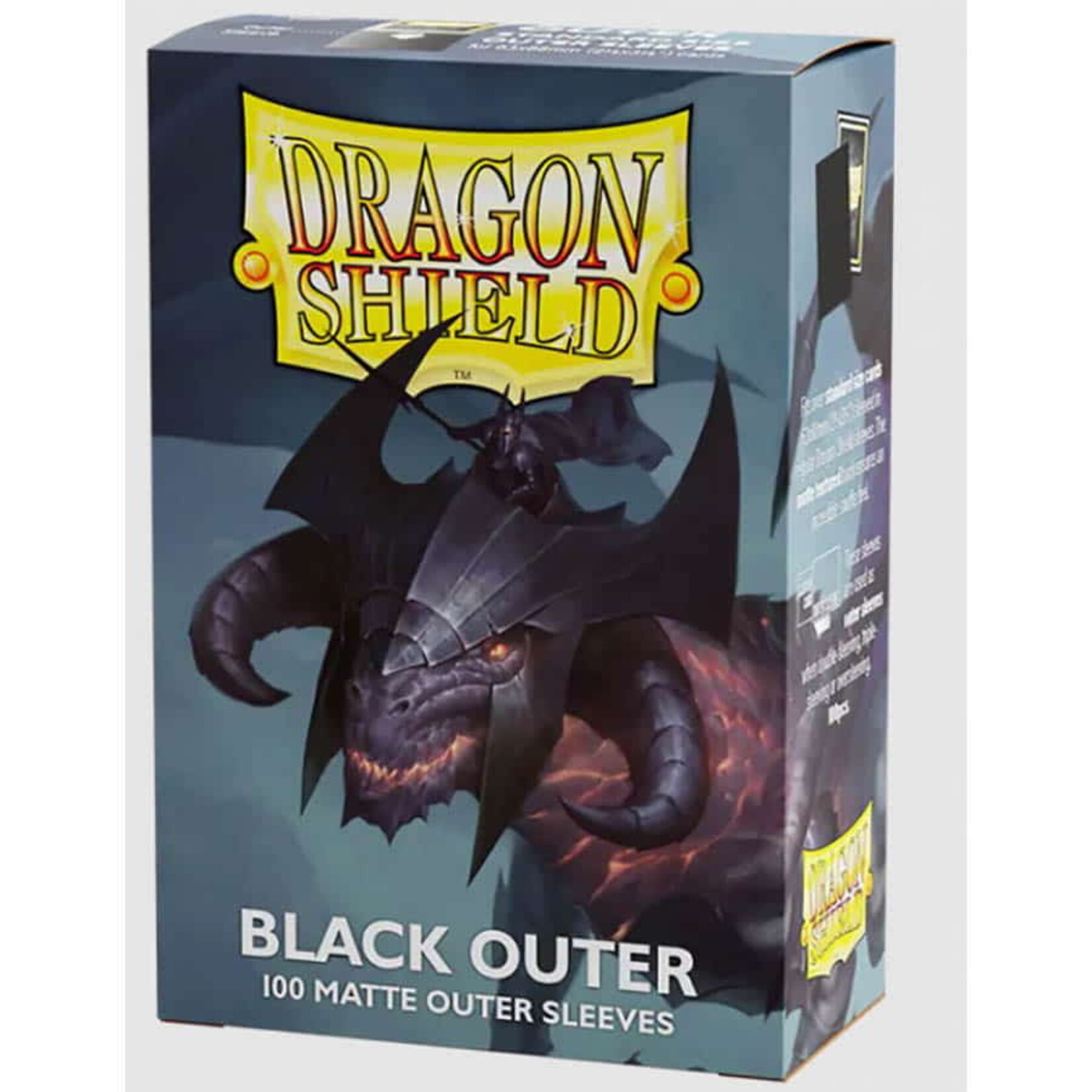 ARCANE TINMEN Dragon Shield: (100) Outer Sleeves: Matte Black