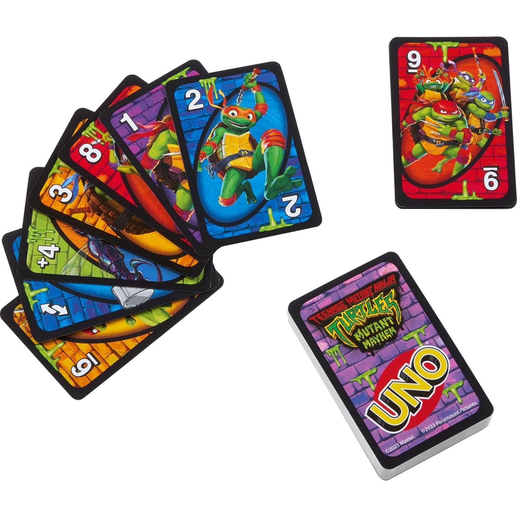 Mattel Games UNO: TMNT Teenage Mutant Ninja Turtles Mutant Mayhem