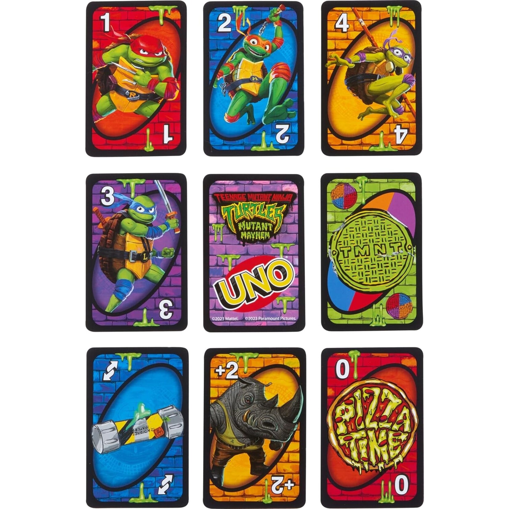 Mattel Games UNO: TMNT Teenage Mutant Ninja Turtles Mutant Mayhem