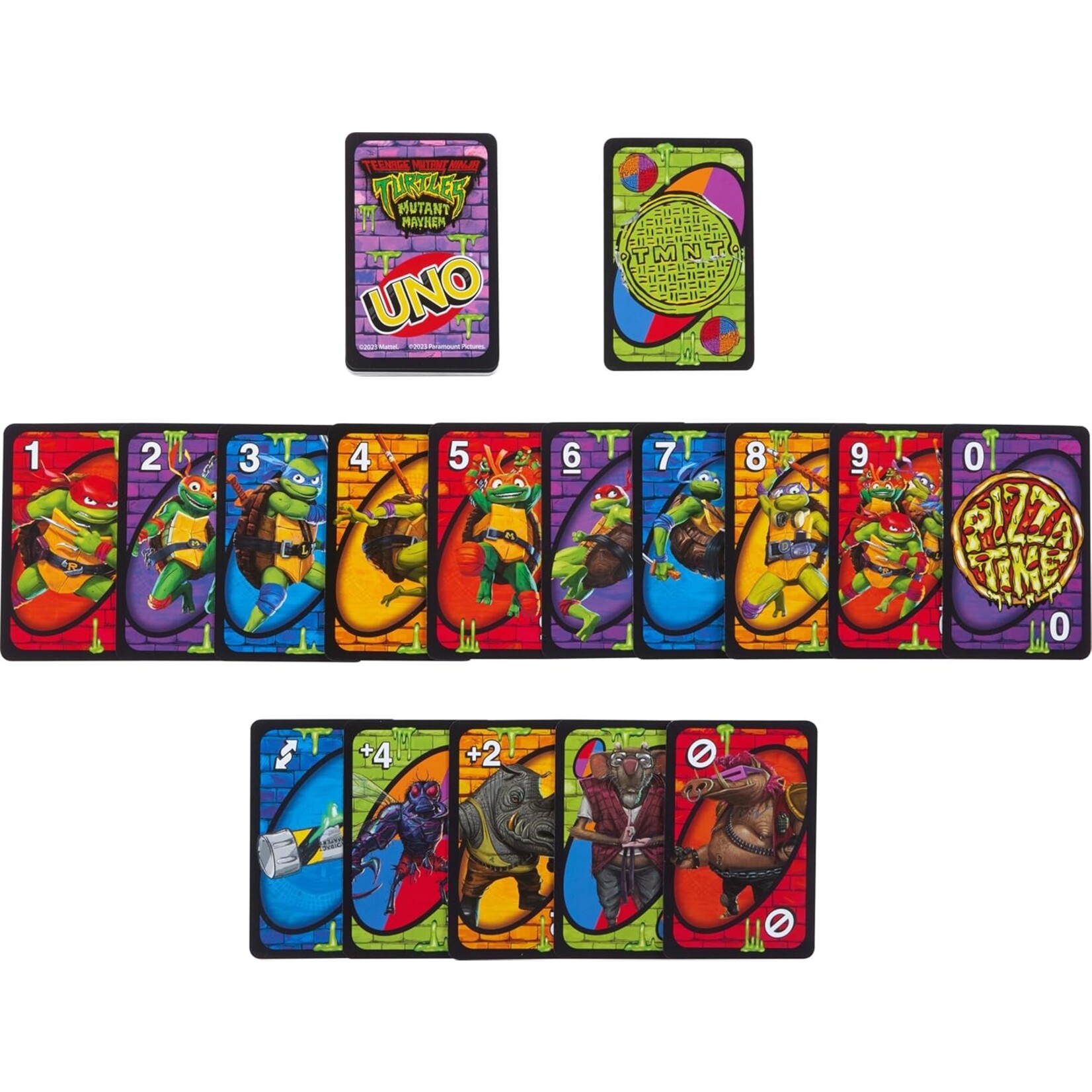 Mattel Games UNO: TMNT Teenage Mutant Ninja Turtles Mutant Mayhem