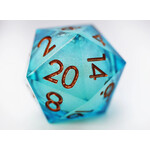 Foam Brain Games Ocean Swirl - 33mm Sharp Edge Liquid Core D20