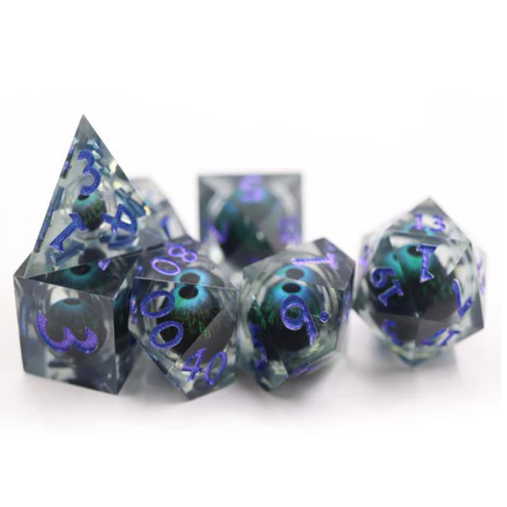 Foam Brain Games Blue Cyclops Sharp Edge Moving Eye RPG 7-Set