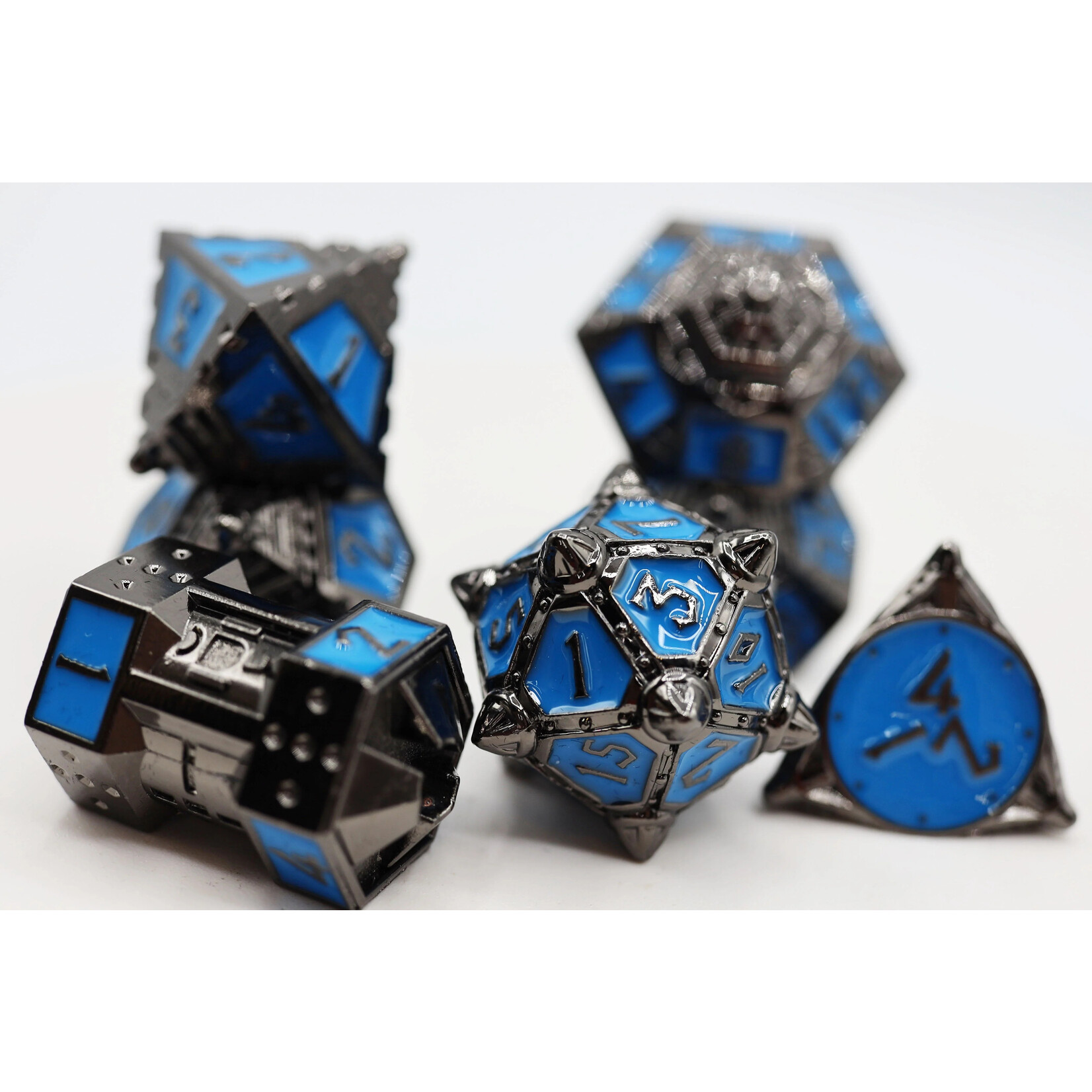 Foam Brain Games Kepler 452b Dice 51 Metal RPG 7-Set