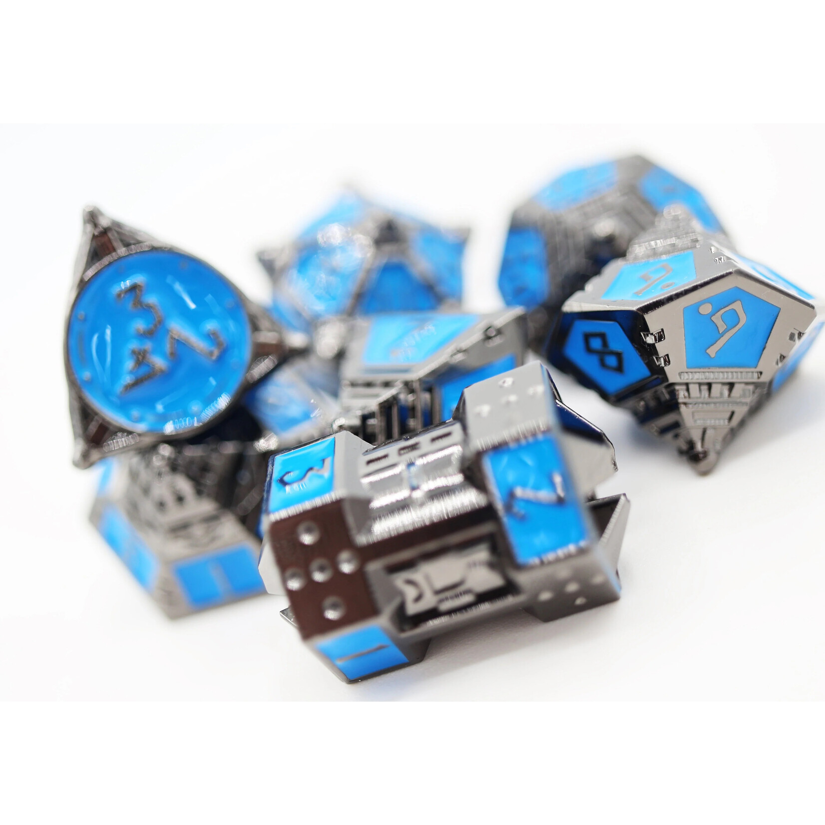 Foam Brain Games Kepler 452b Dice 51 Metal RPG 7-Set