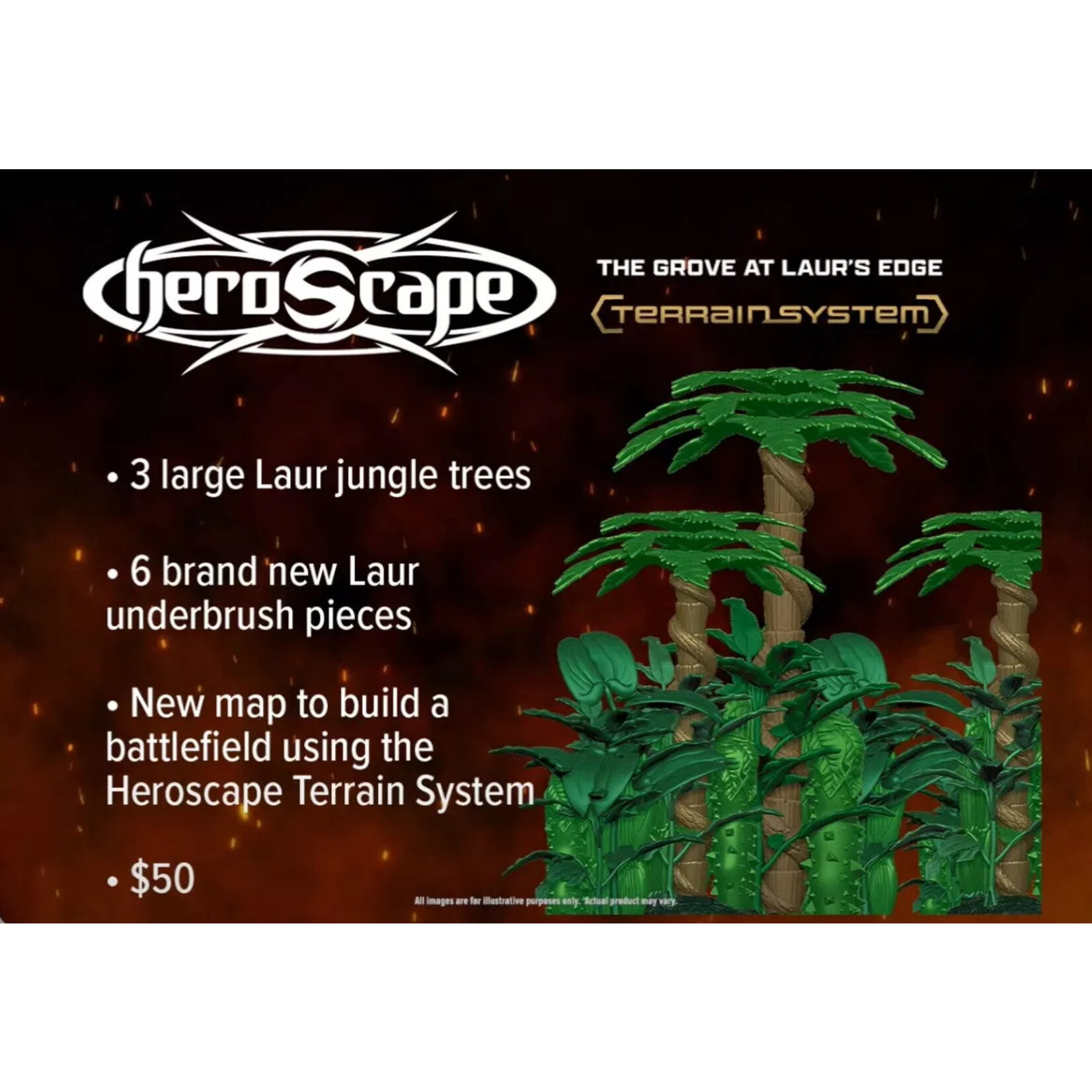 Renegade Games Studios Heroscape: Terrain Expansion - The Grove at Laur's Edge