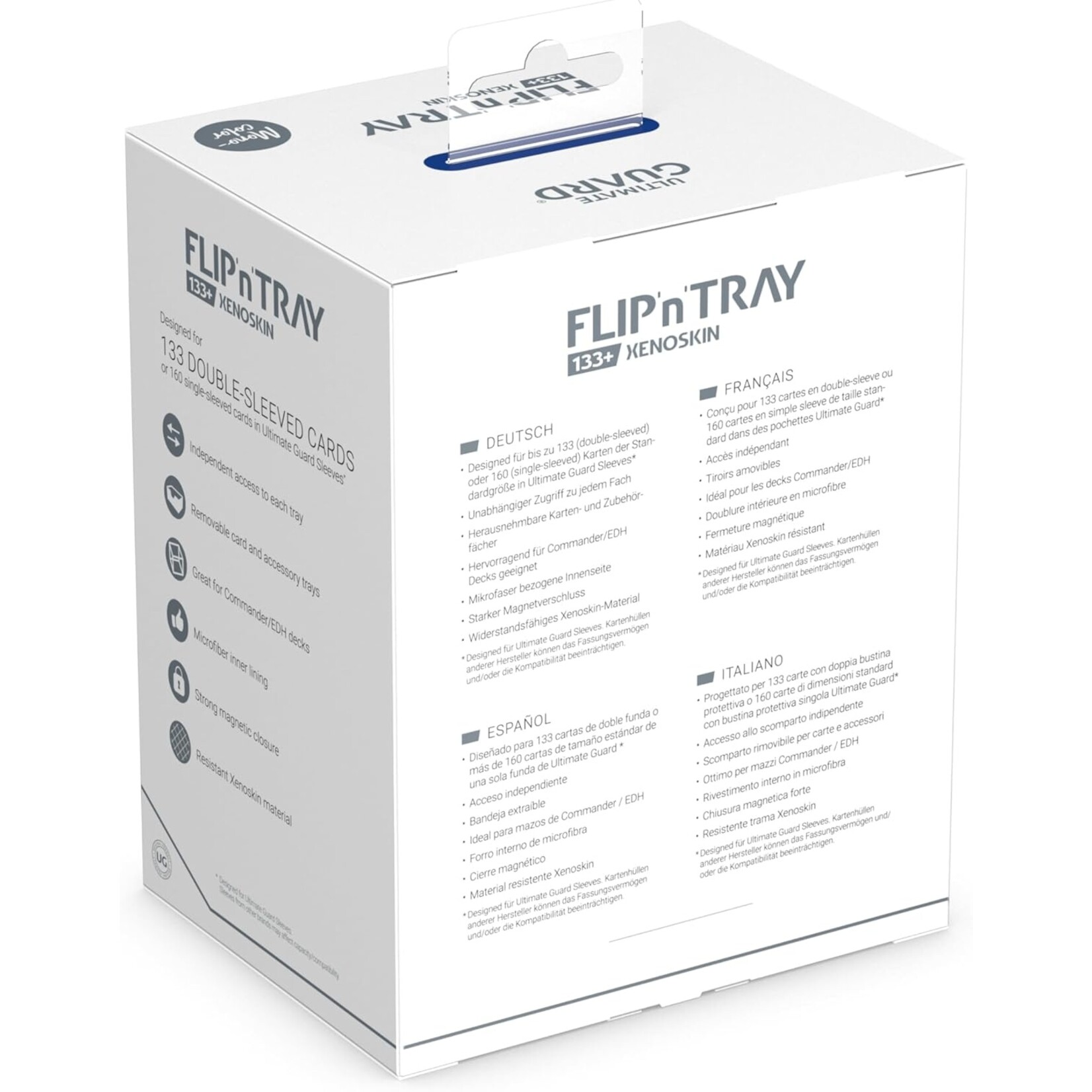 Ultimate Guard Flip'n'Tray Monocolor Blue Deck Case 133+