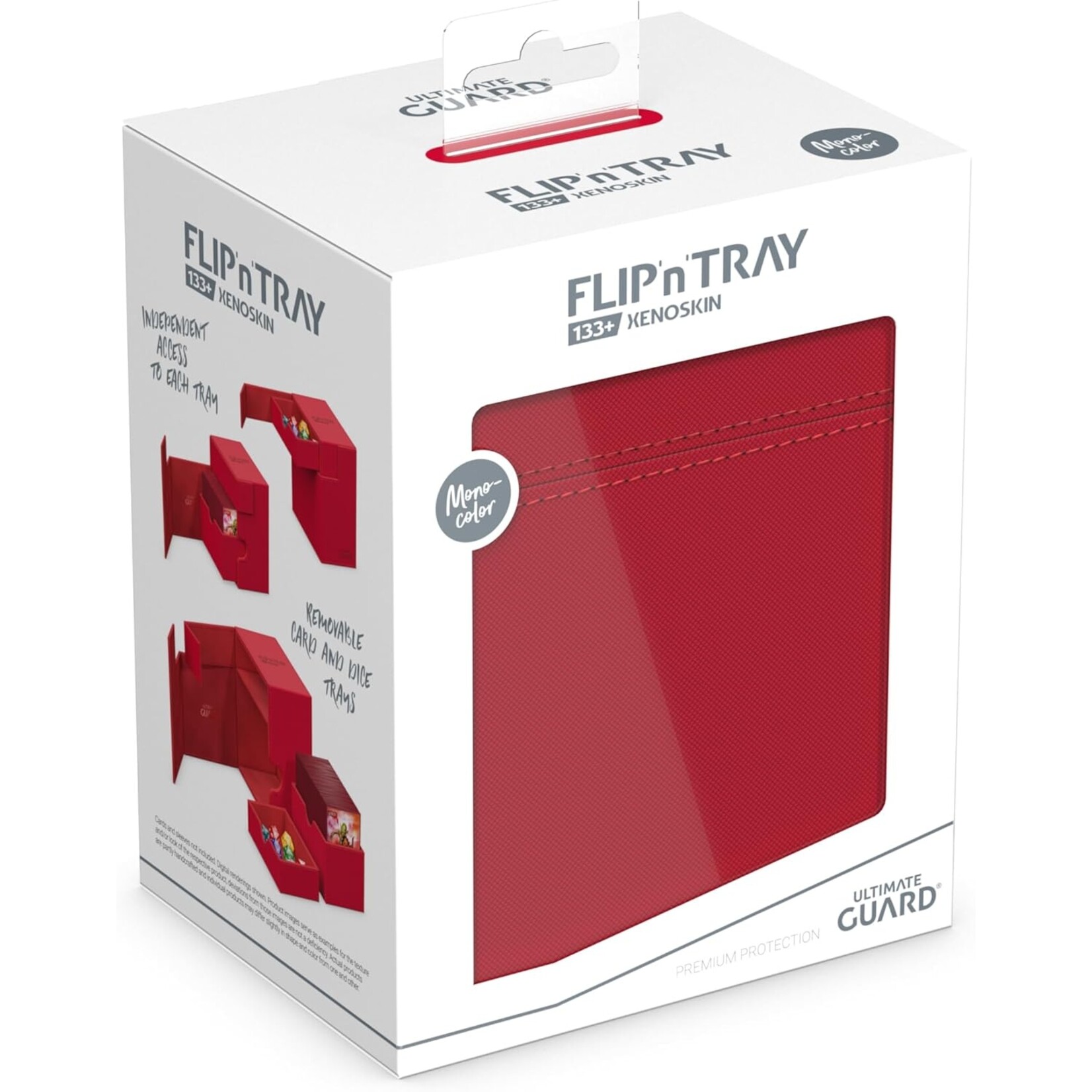 Ultimate Guard Flip'n'Tray Monocolor Red Deck Case 133+