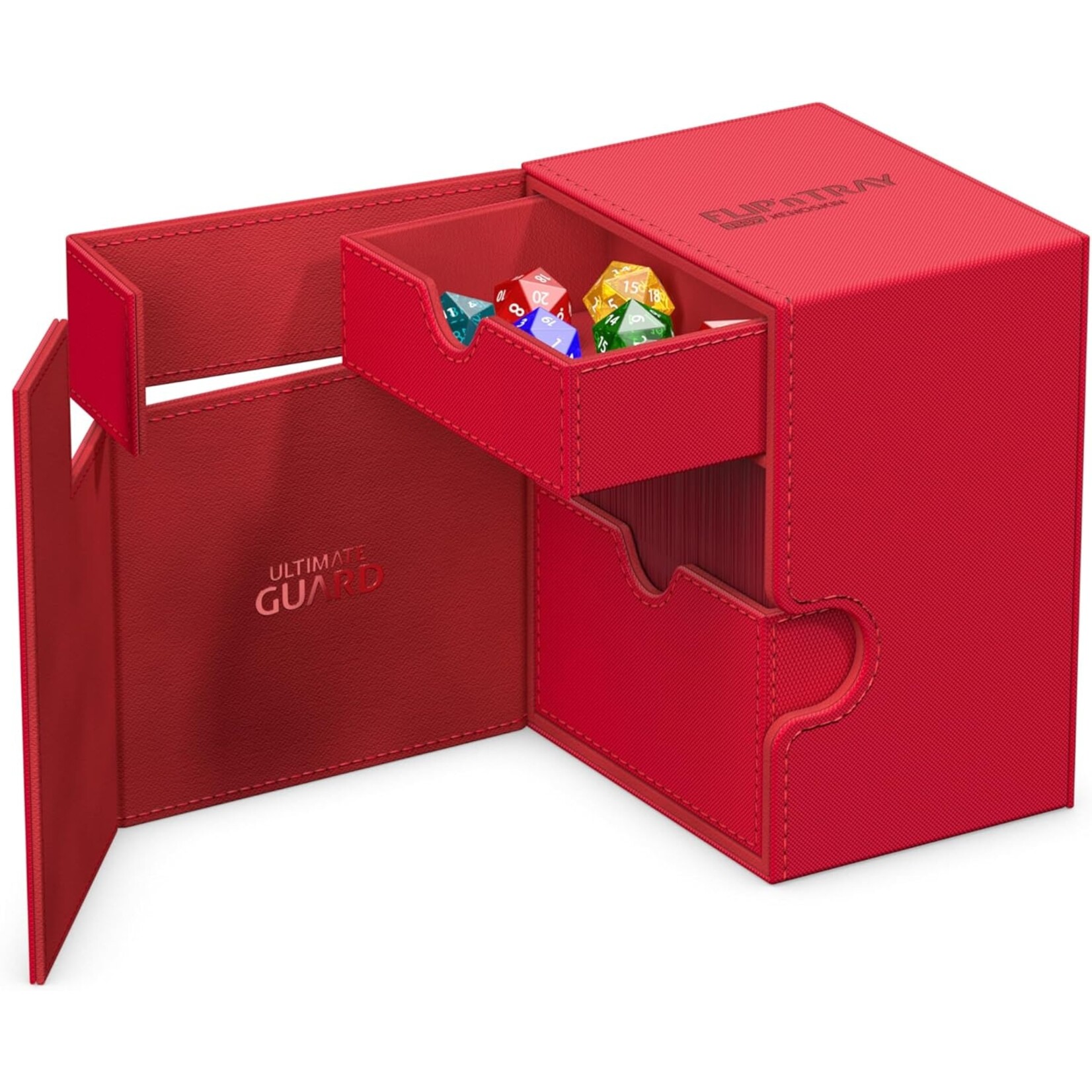 Ultimate Guard Flip'n'Tray Monocolor Red Deck Case 133+