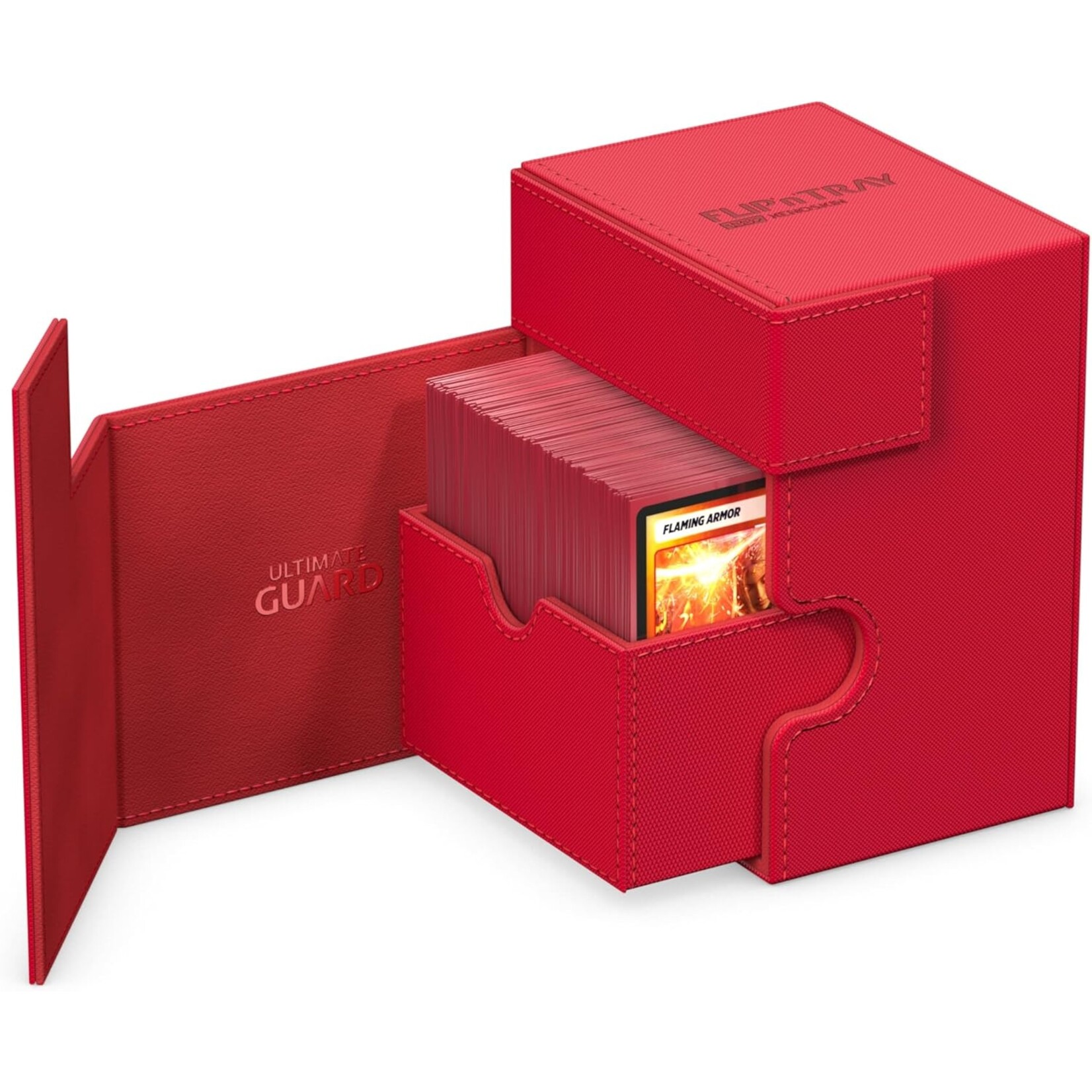 Ultimate Guard Flip'n'Tray Monocolor Red Deck Case 133+