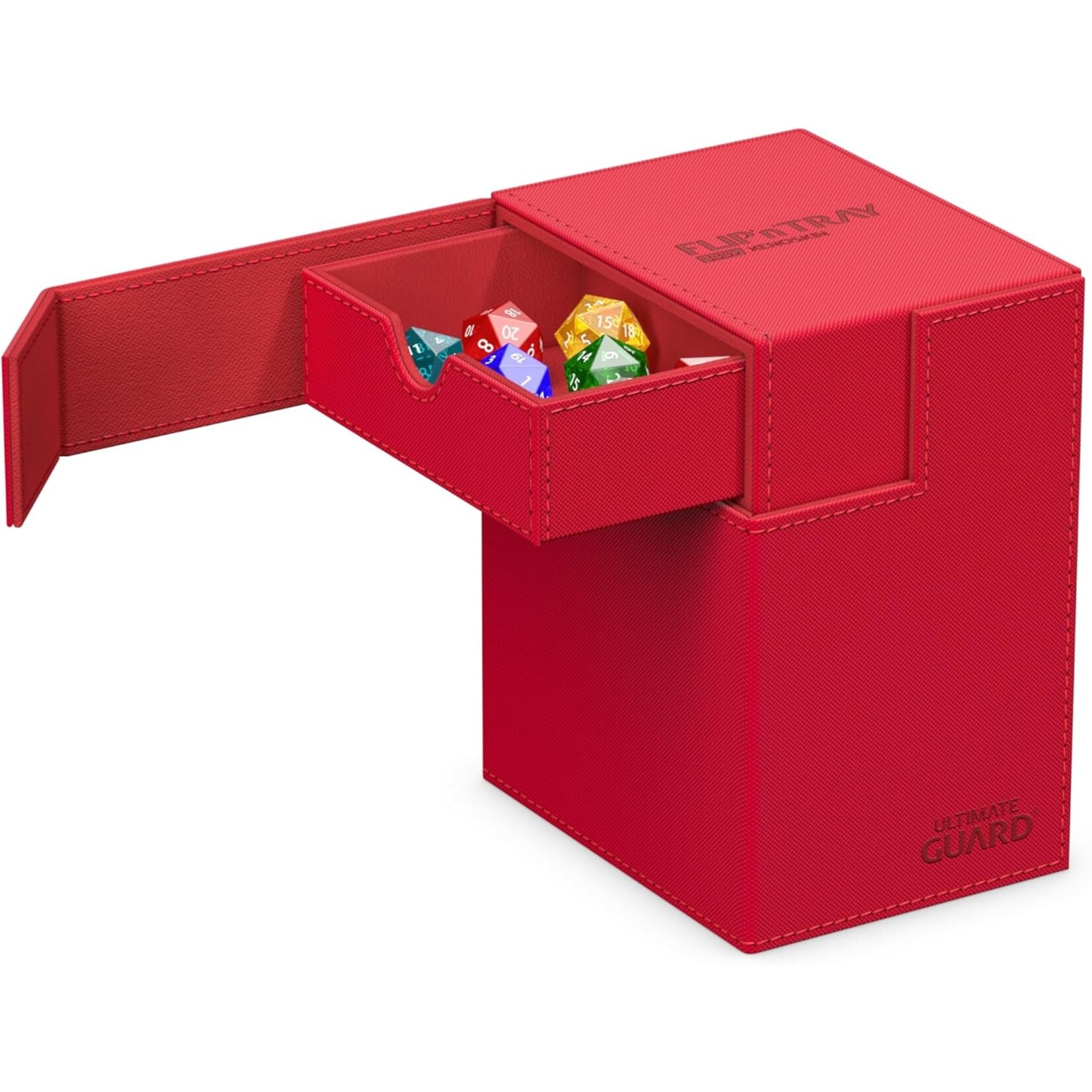 Ultimate Guard Flip'n'Tray Monocolor Red Deck Case 133+