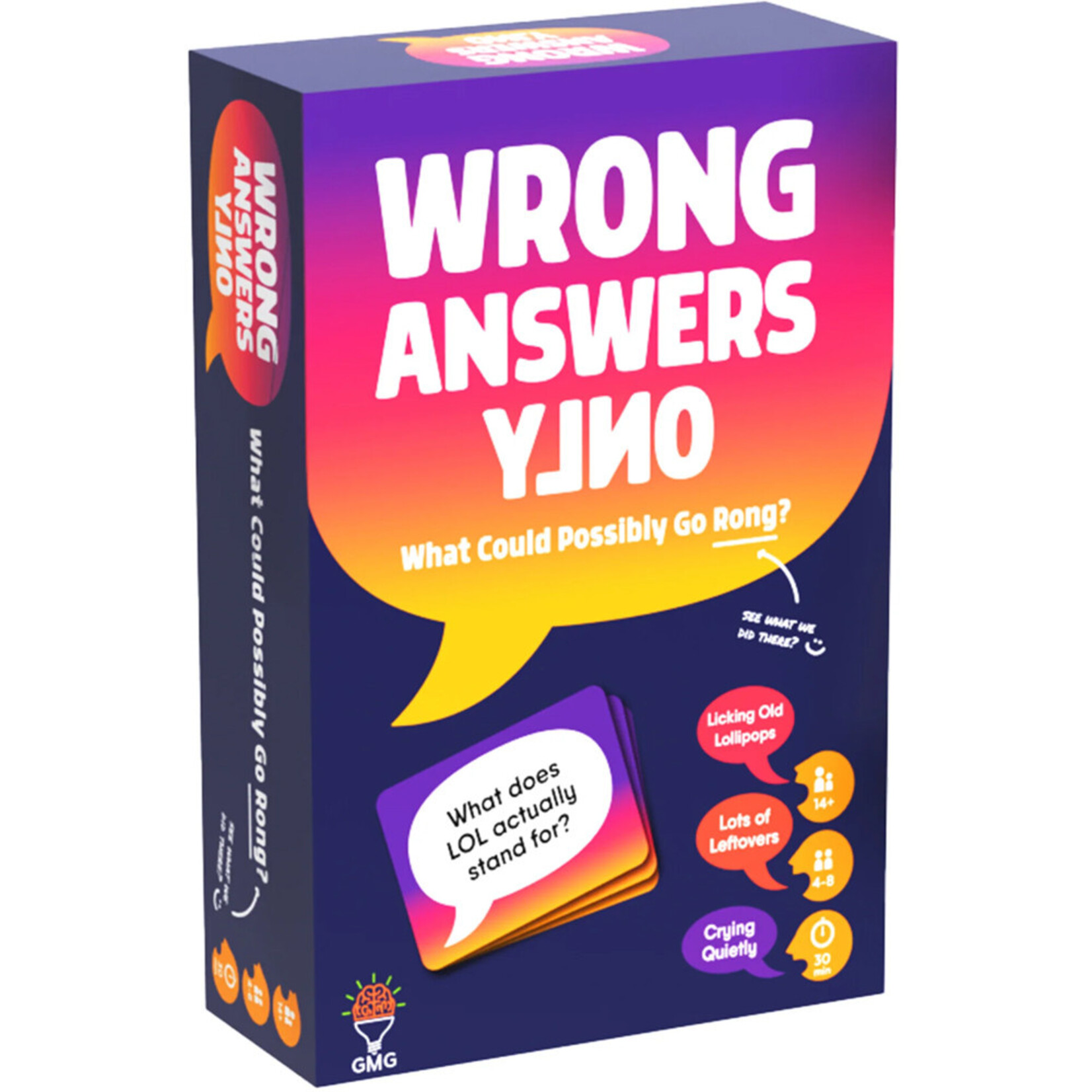 Gray Matters Games Wrong Answers Only