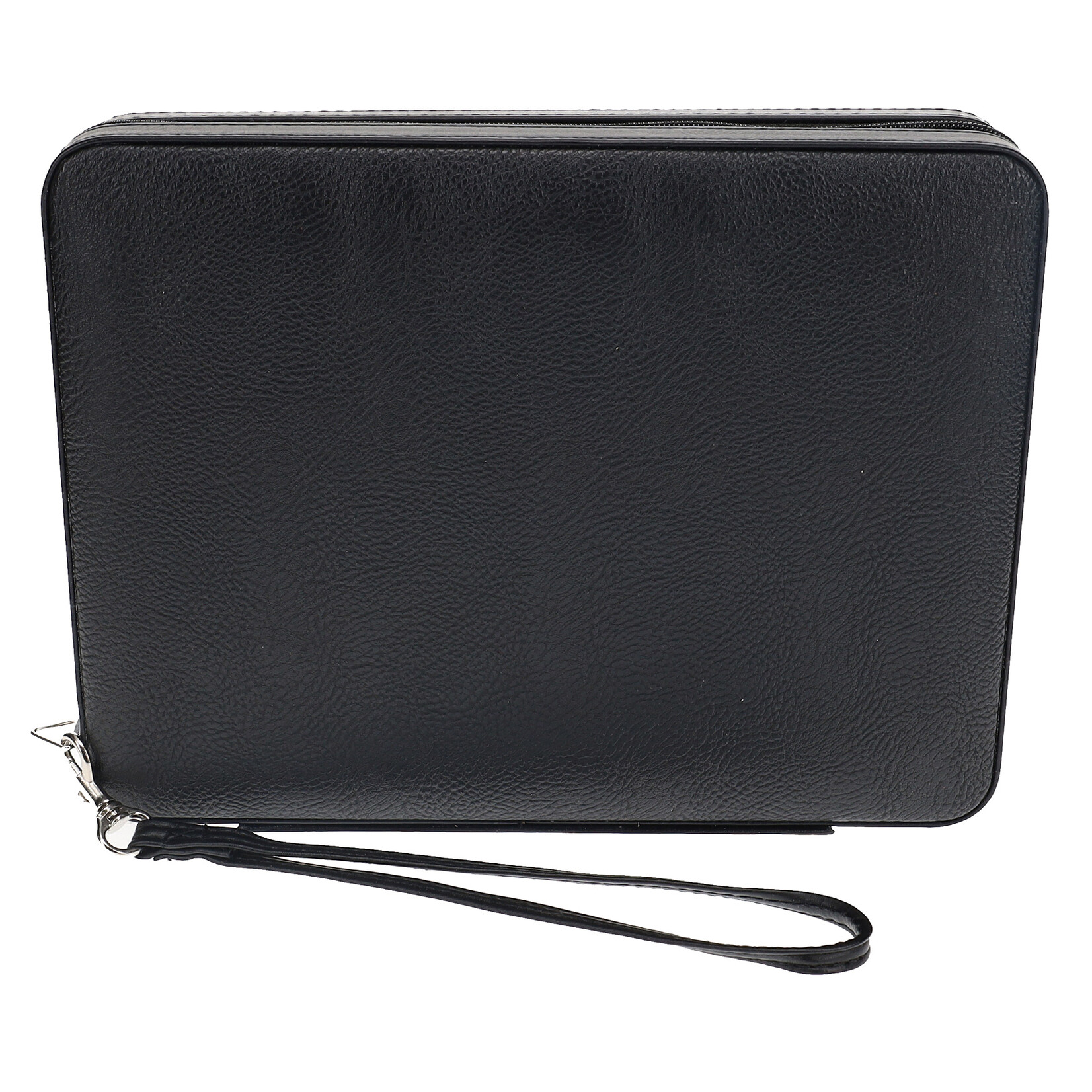 Wood Expressions Magnetic Travel Backgammon Black Leatherette & carry strap