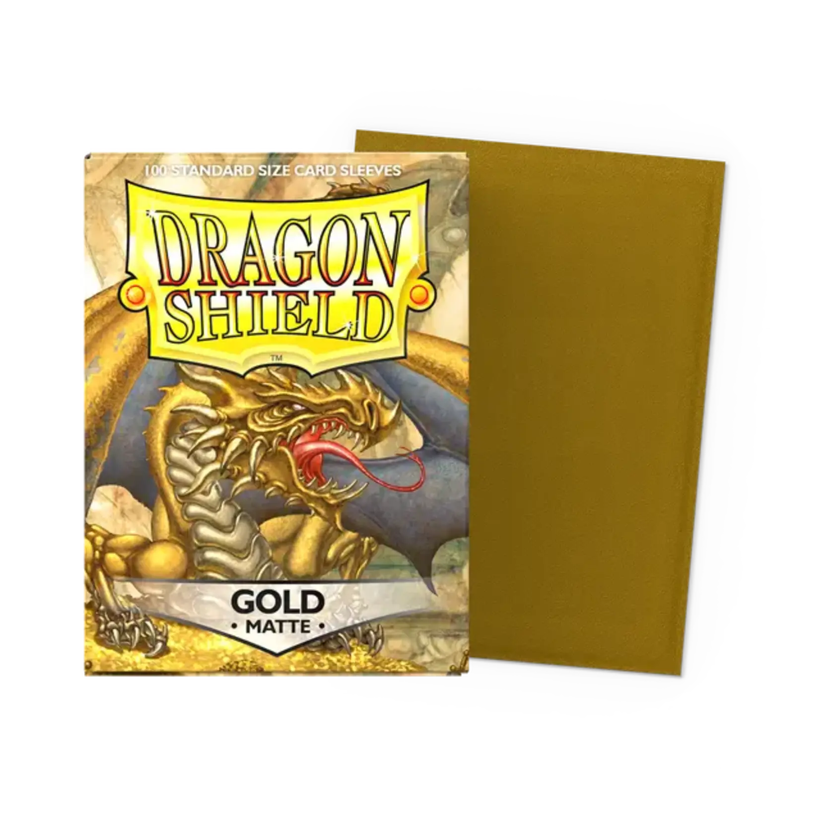 ARCANE TINMEN Dragon Shield: (100) Matte Gold