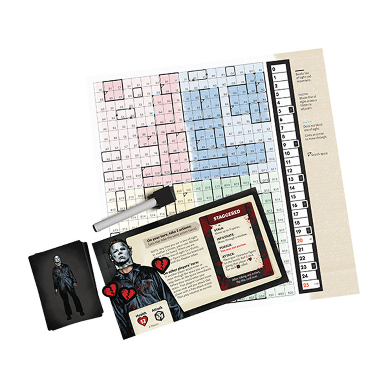 Trick or Treat Studios Halloween II: A Hidden Movement board game