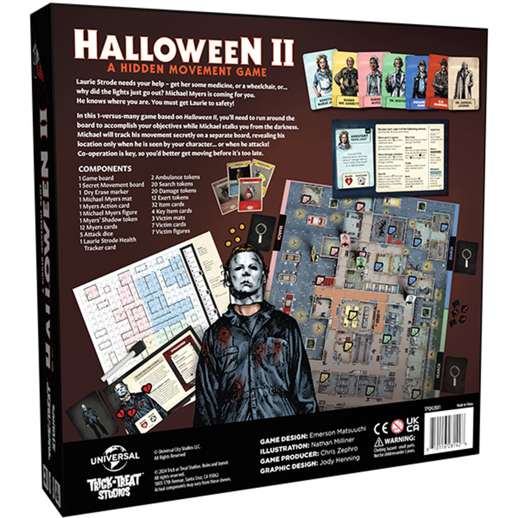 Trick or Treat Studios Halloween II: A Hidden Movement board game
