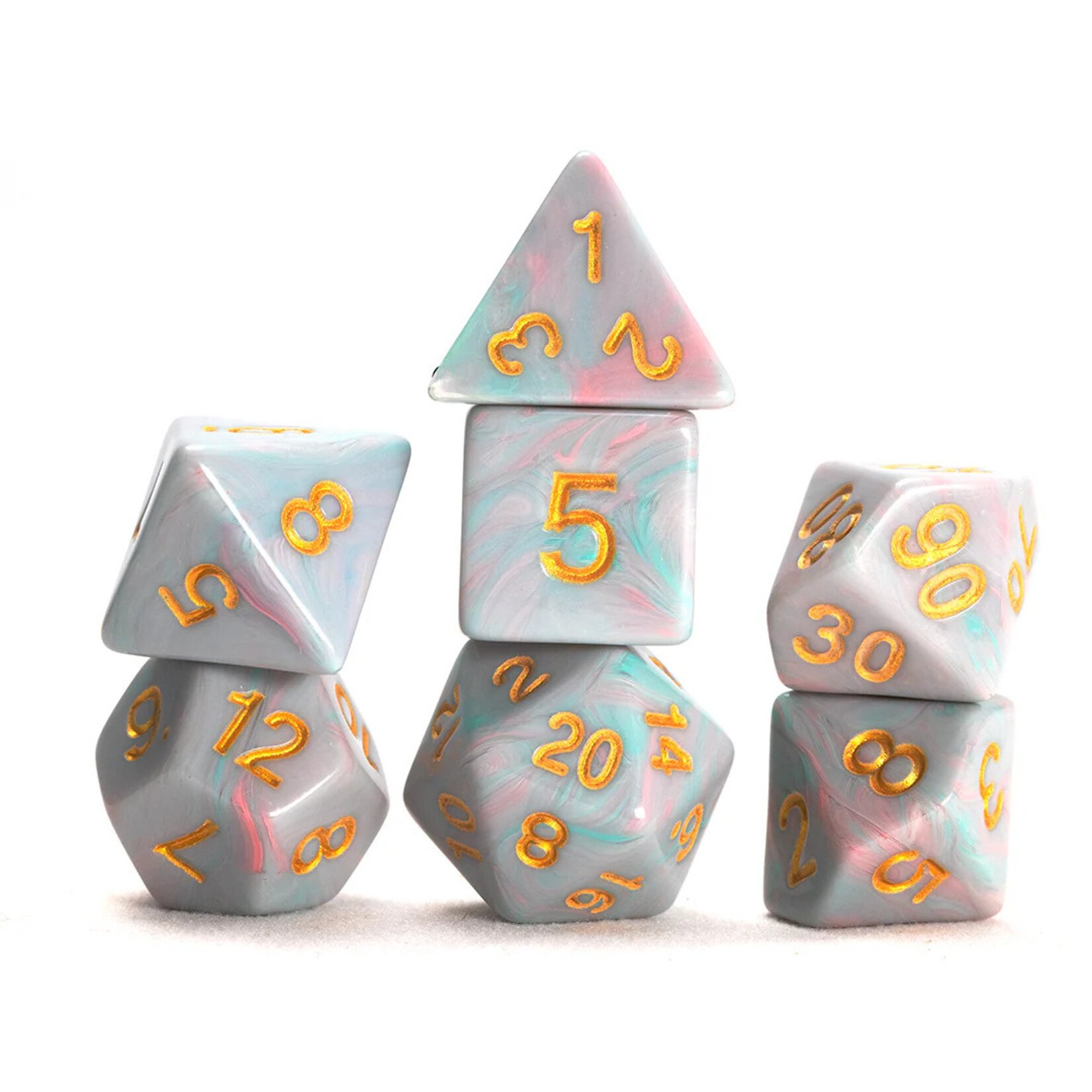 Sirius Dice 2104 Teal Unicorn 7-Set