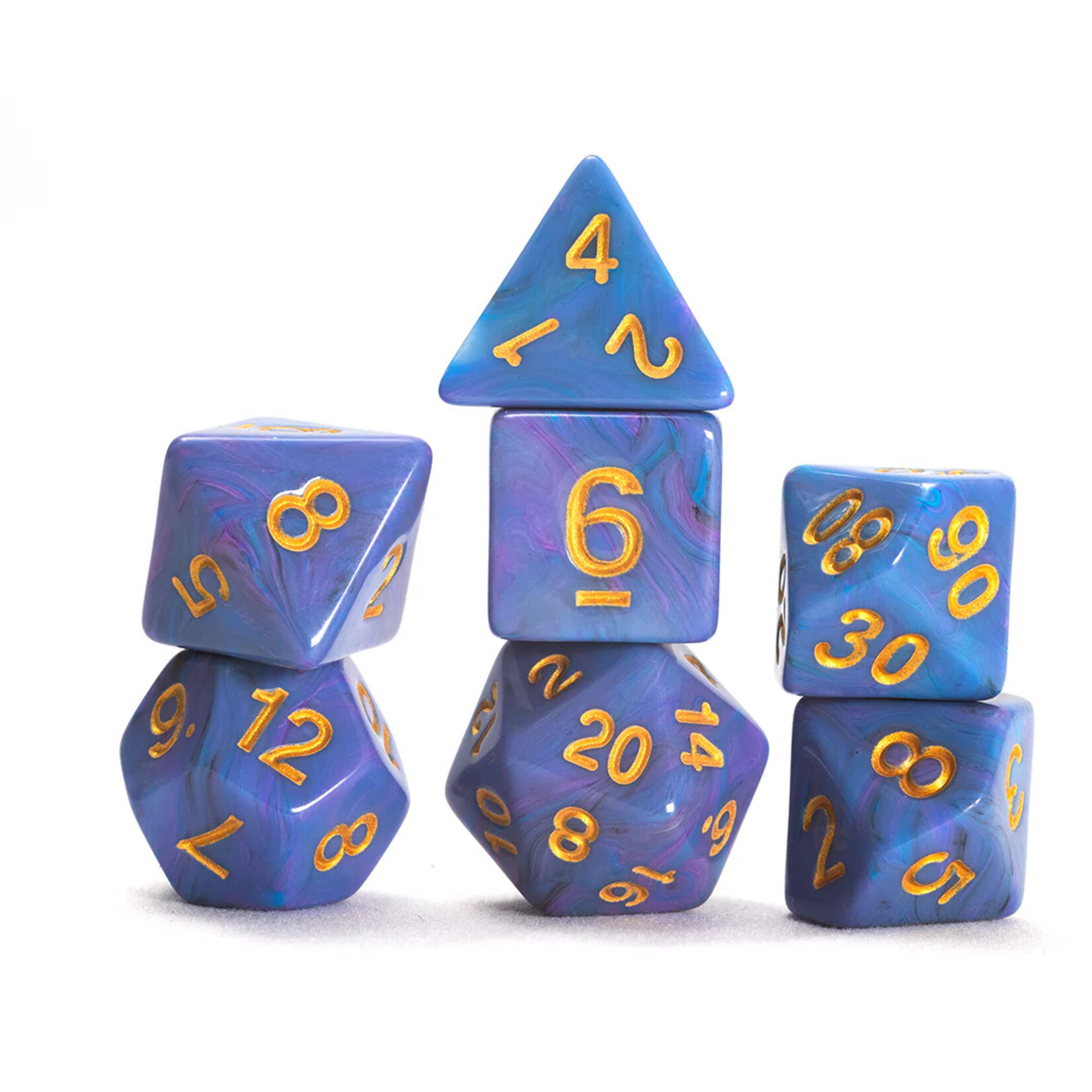 Sirius Dice 2103 Blue Unicorn 7-Set