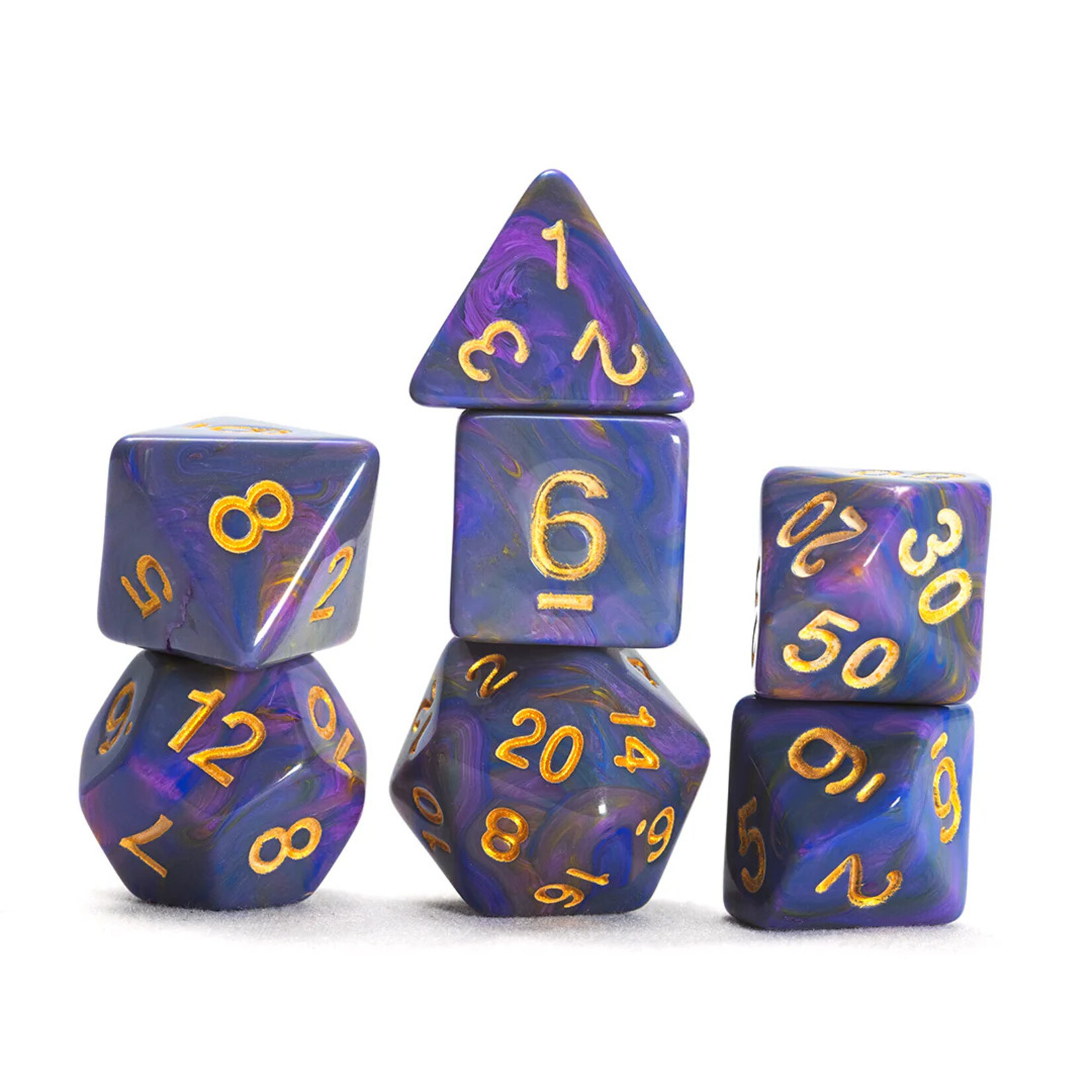 Sirius Dice 2102 Purple Unicorn 7-Set