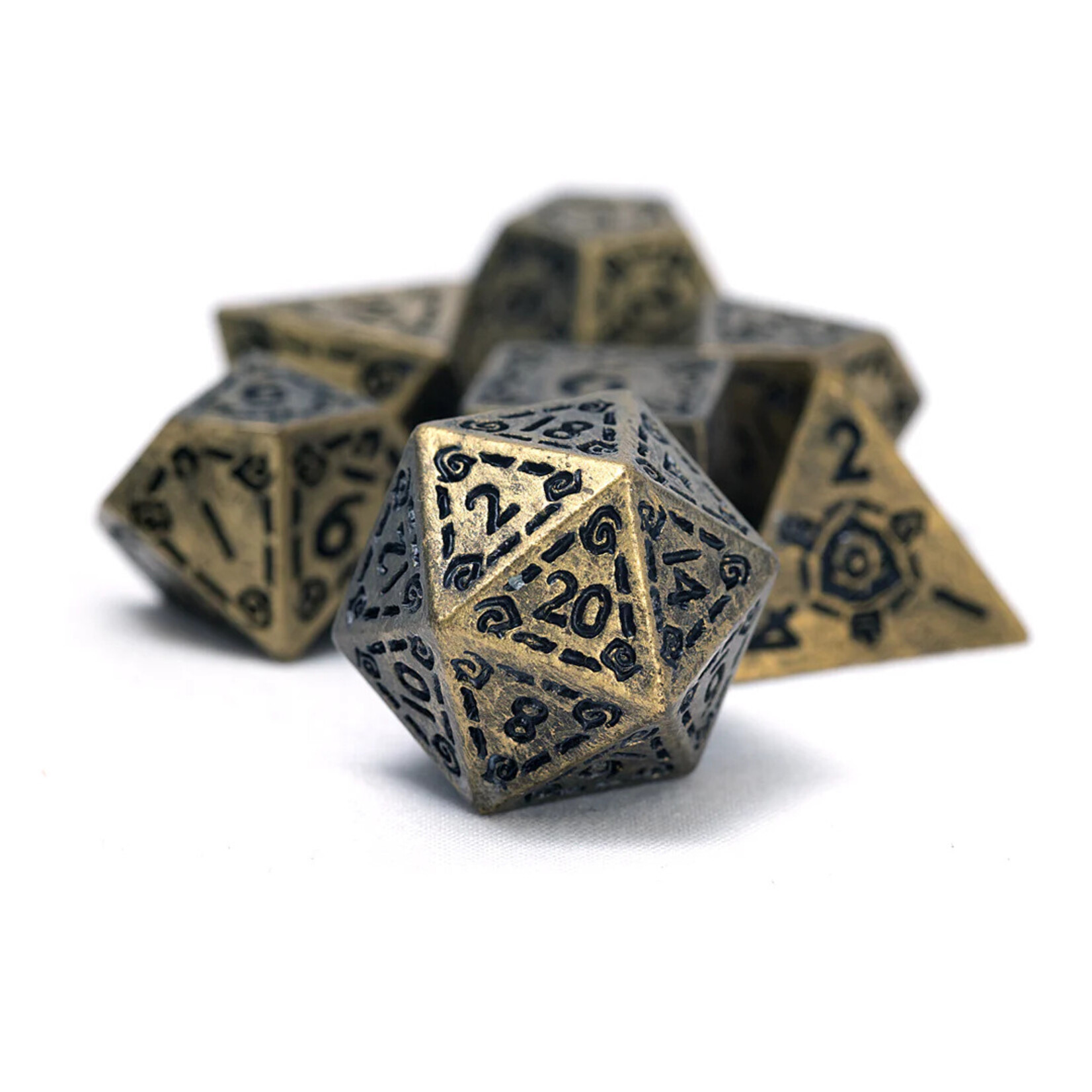 Sirius Dice 1703 Illusory Metal: Gold 7-Set