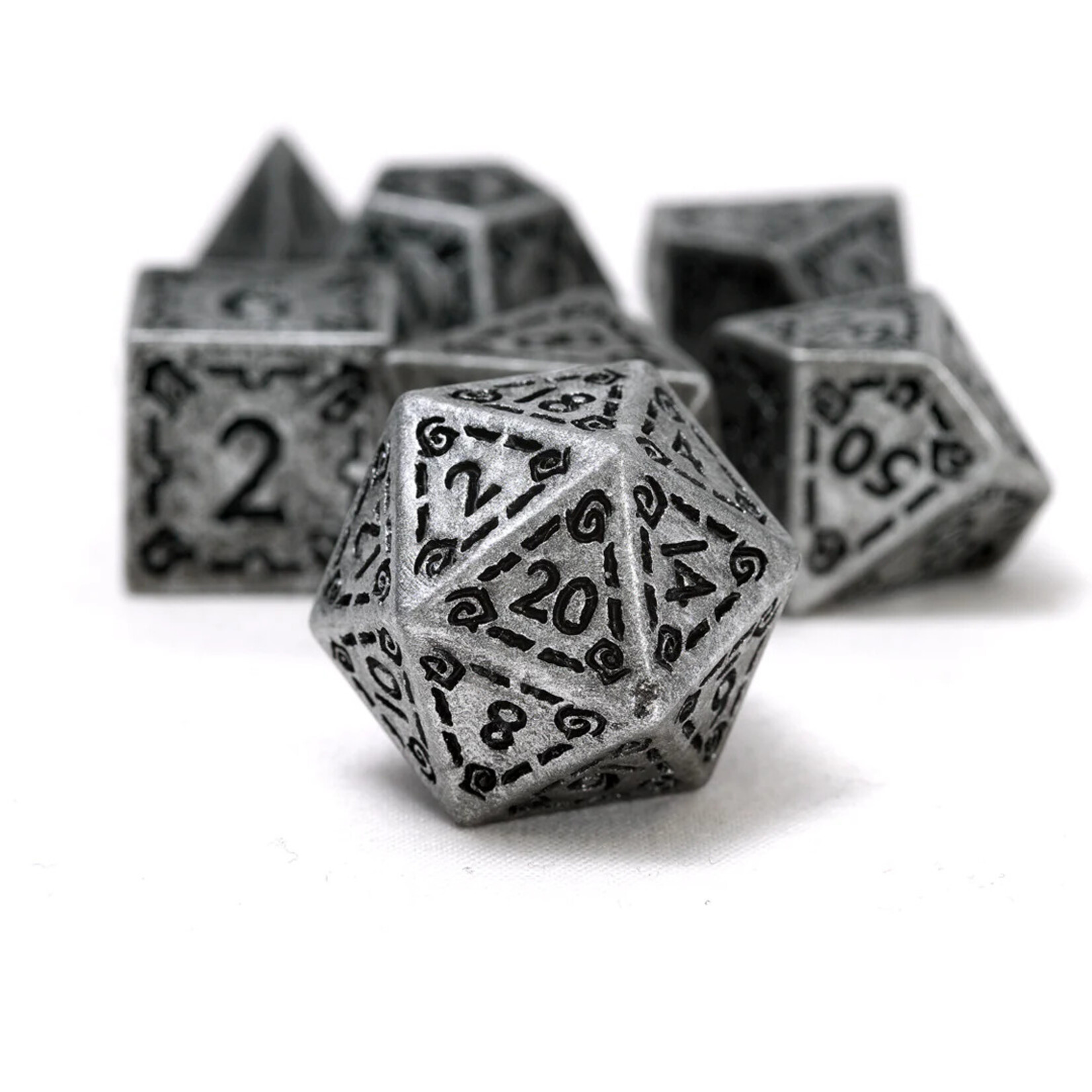 Sirius Dice 1702 Illusory Metal: Silver 7-Set