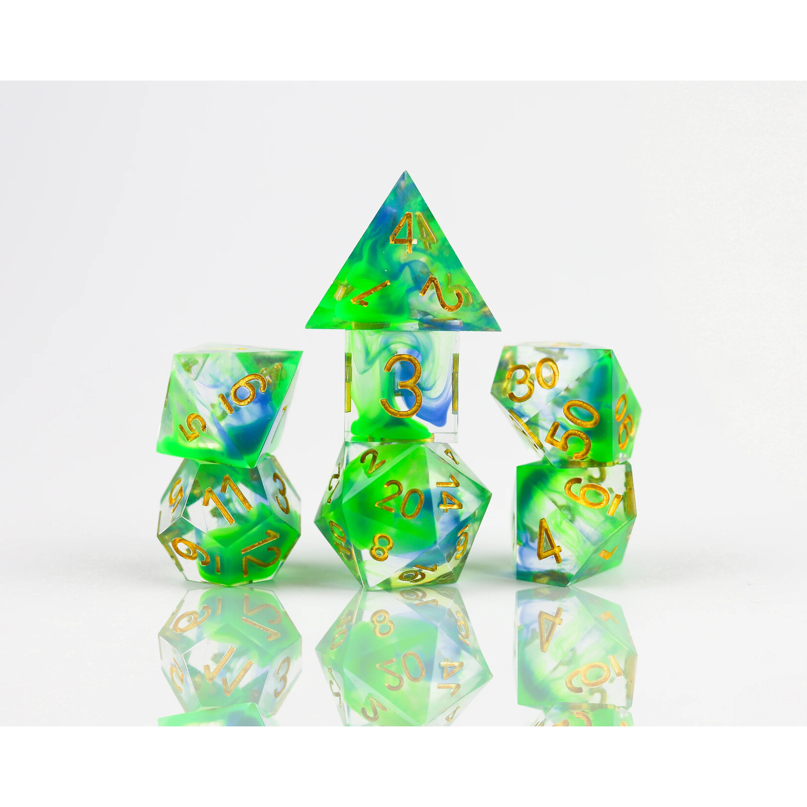 Sirius Dice 1401 Sharp Cyprus 7-Set