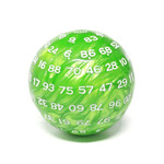 Foam Brain Games 45mm D100 - Green Pearl