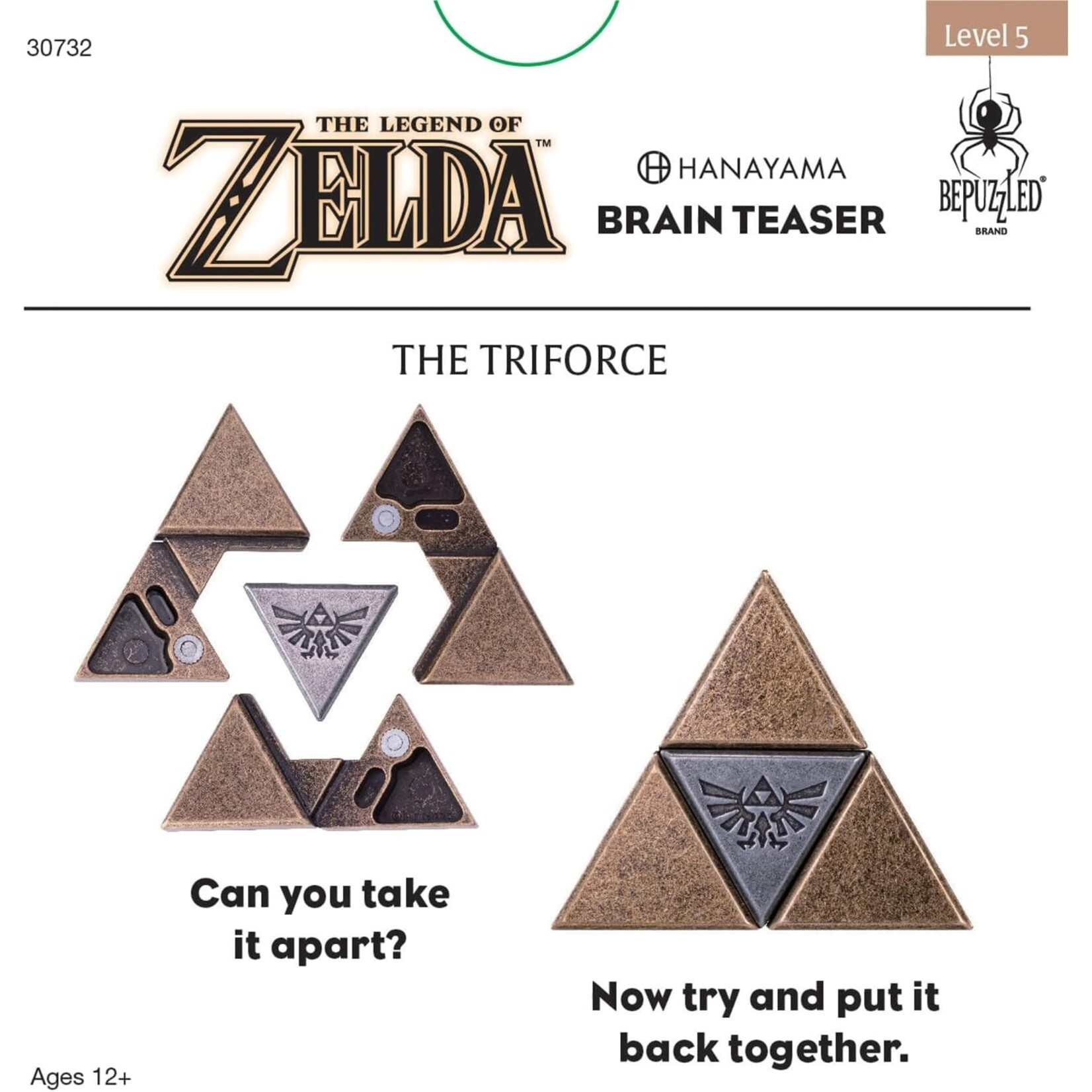 University Games Hanayama Puzzle: Zelda Triforce Lvl 5