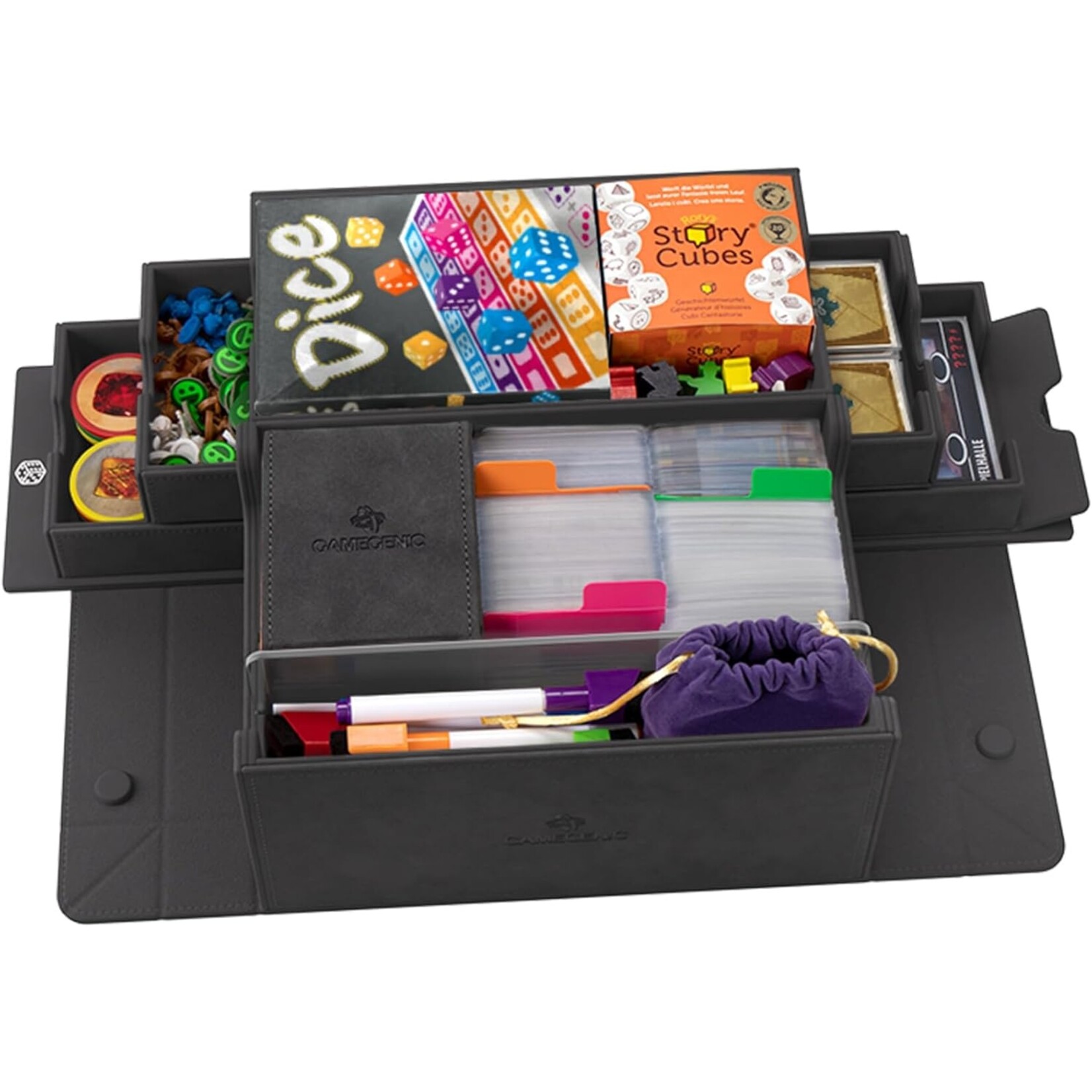 Deck Box: Games' Lair 600+ Black Convertible